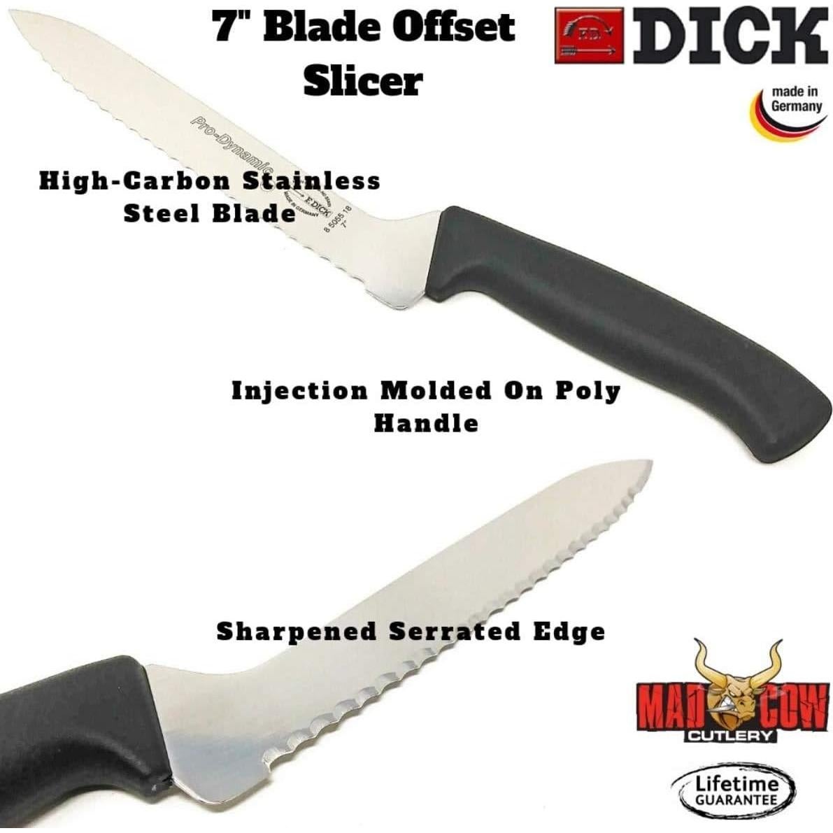 Cuchillo de Rebanar Offset F. Dick 17.78 cm Acero Inoxidable