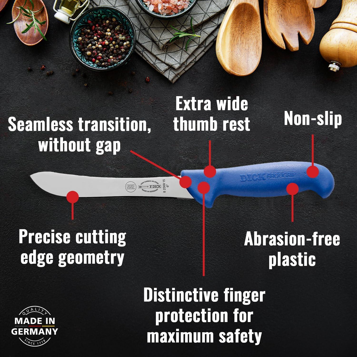 Cuchillo de Deshuese F. DICK ErgoGrip 15 cm Acero Alto Carbono