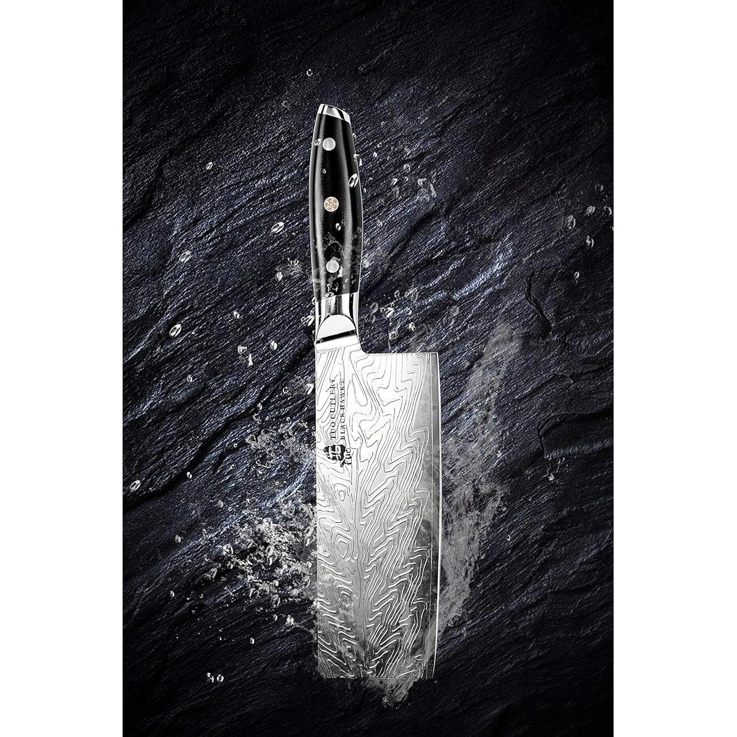 Cuchillo Cleaver Chino TUO 17.78 cm Acero Inoxidable G10