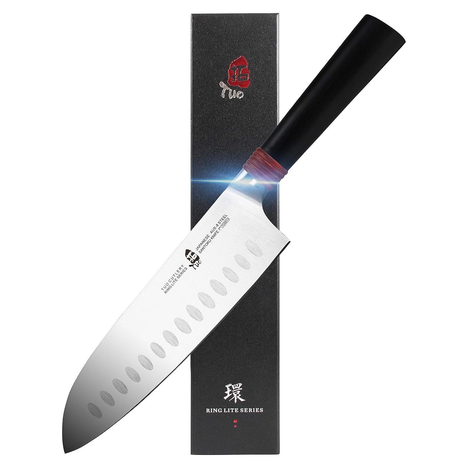 Cuchillo Santoku TUO Pro 17.78 cm Acero Inoxidable AUS-8