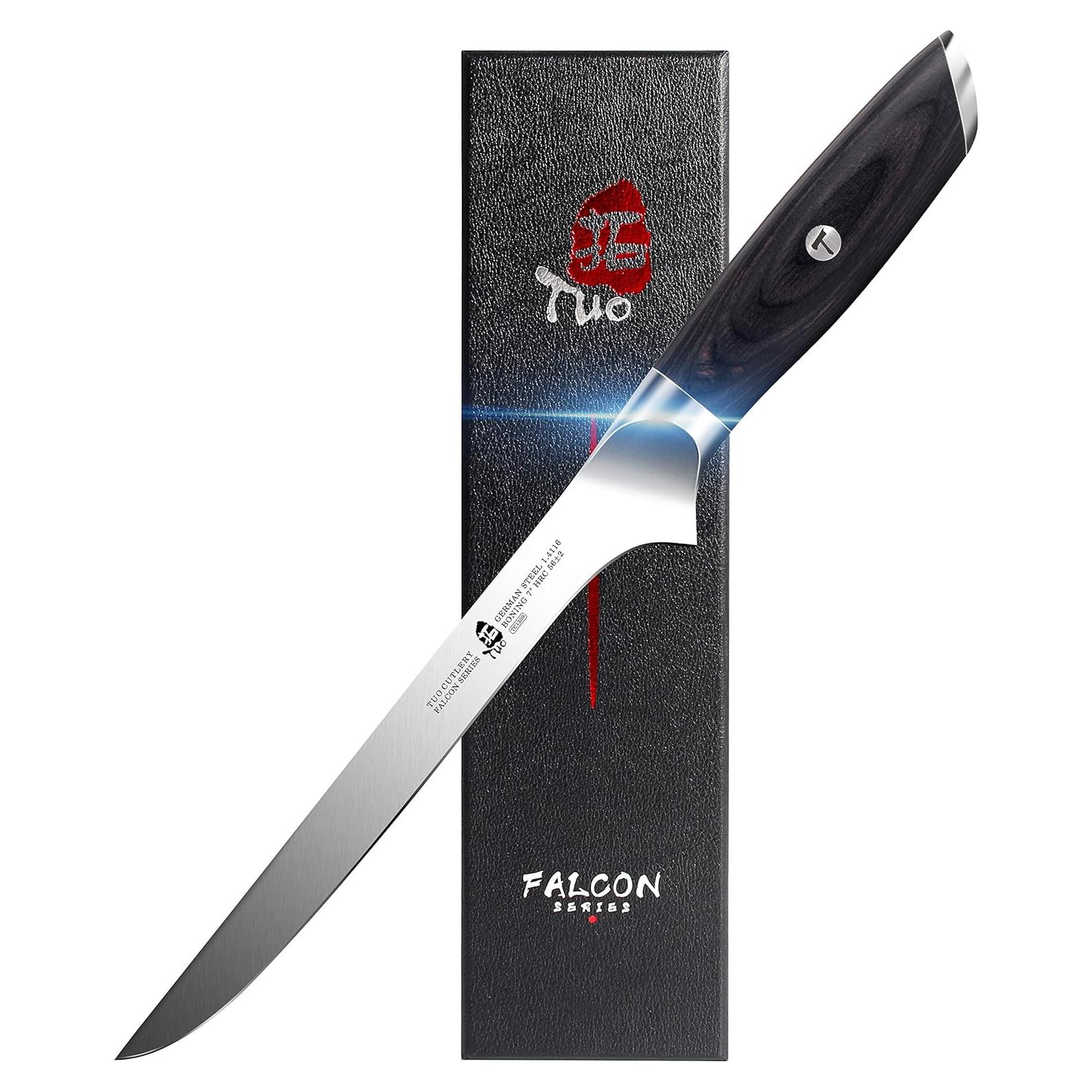 Cuchillo de Deshuesar TUO 17.78 cm Acero Alemán Pakkawood