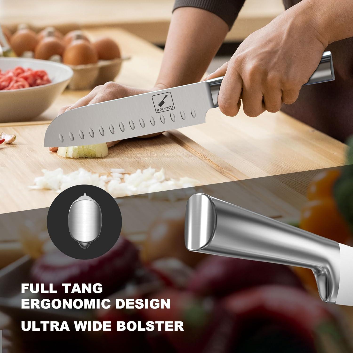 Juego de cuchillos imarku 15 piezas acero inoxidable japonés