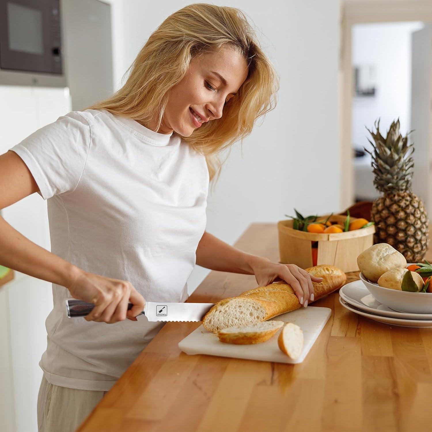 Cuchillo de Pan Serrado imarku 25.4 cm Acero Inoxidable
