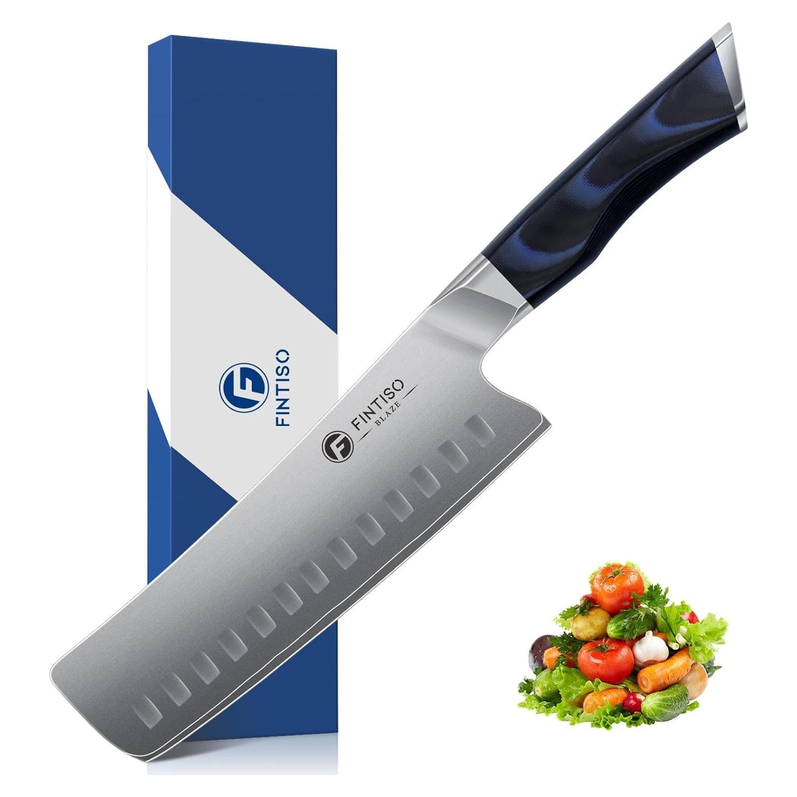 Cuchillo Nakiri FINTISO 17.78 cm Acero Inoxidable G10