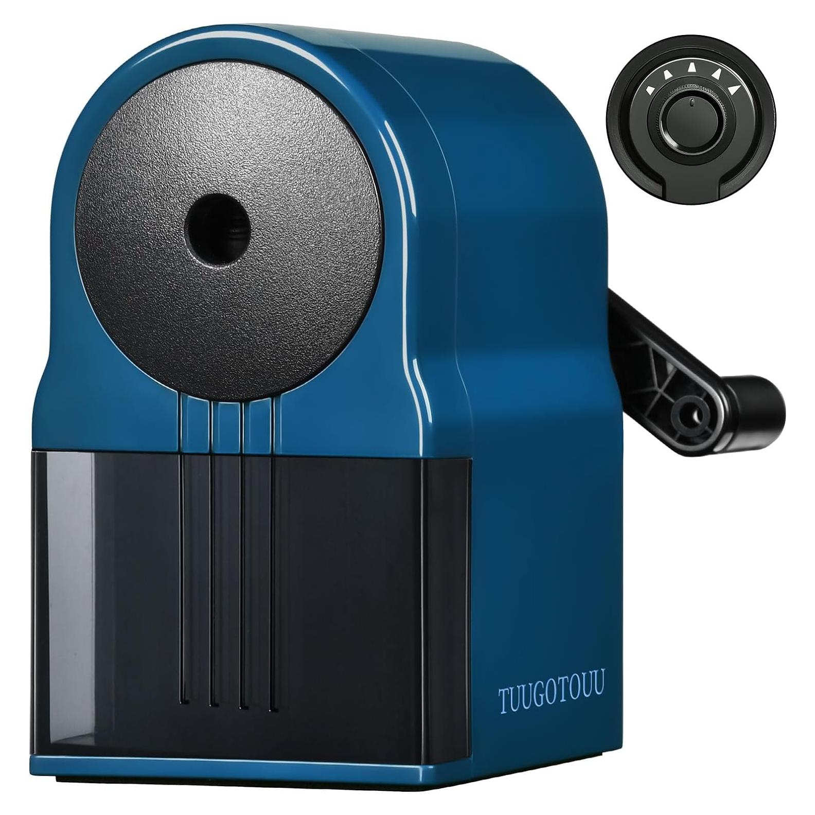 Sacapuntas Manual Ajustable TUUGOTOUU Azul 5 Grosores