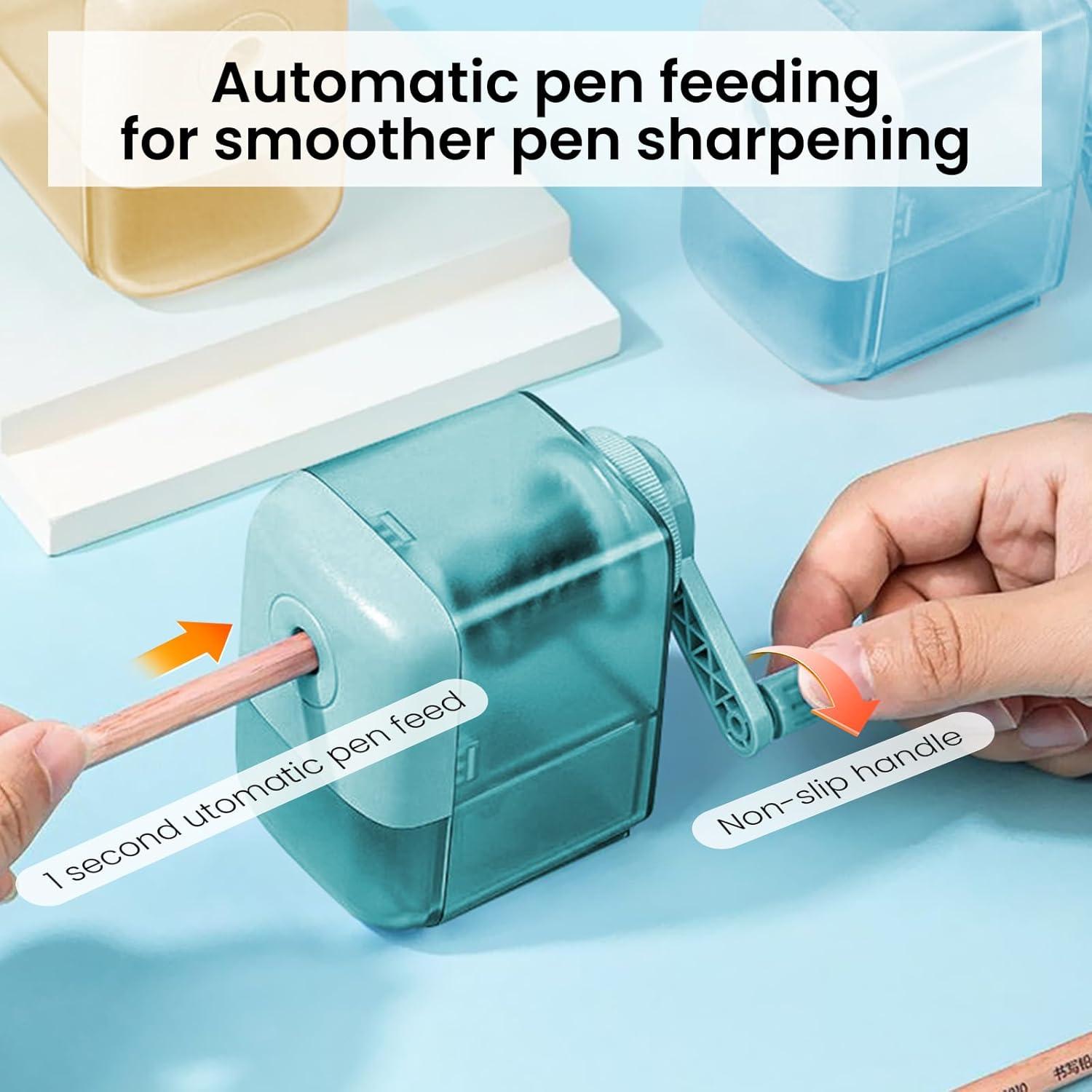 Sacapuntas Manual ZQS X60 Verde para Lápices 6.5-8 mm