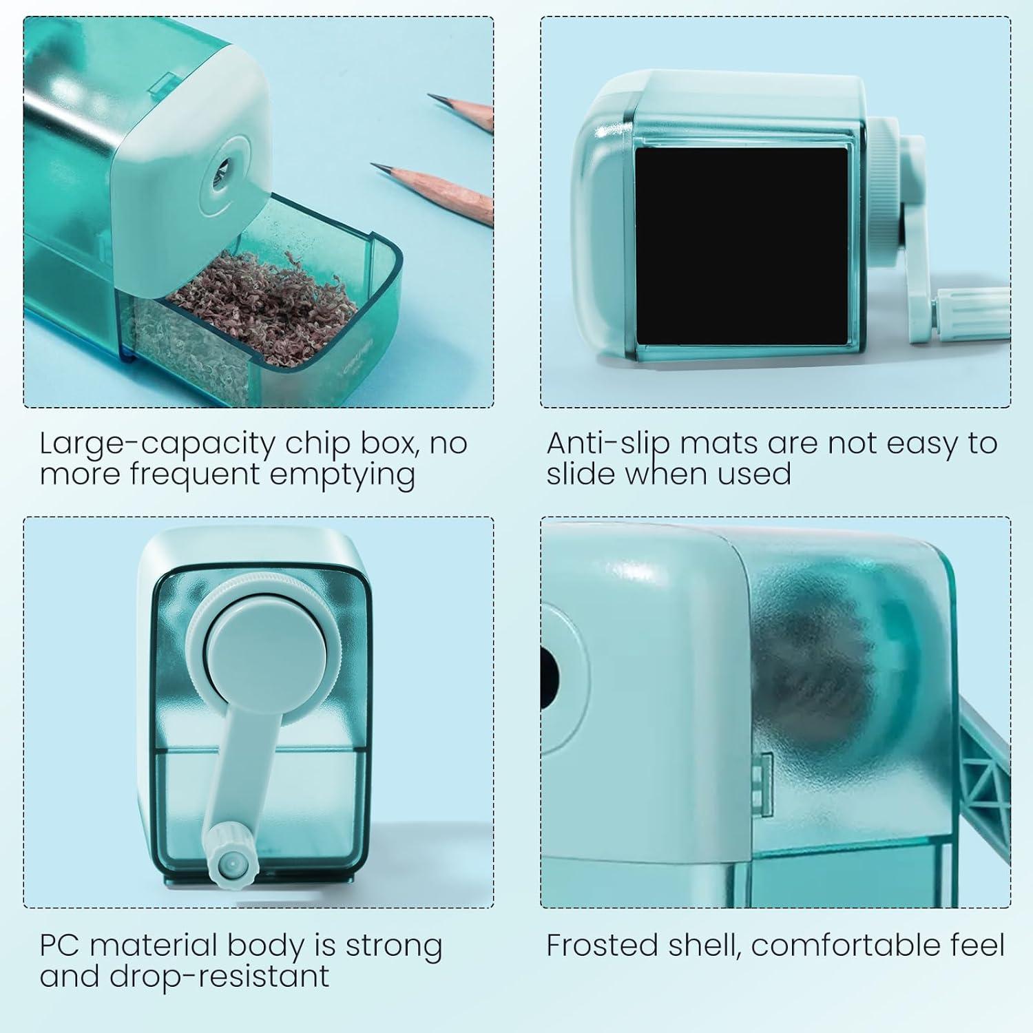 Sacapuntas Manual ZQS X60 Verde para Lápices 6.5-8 mm