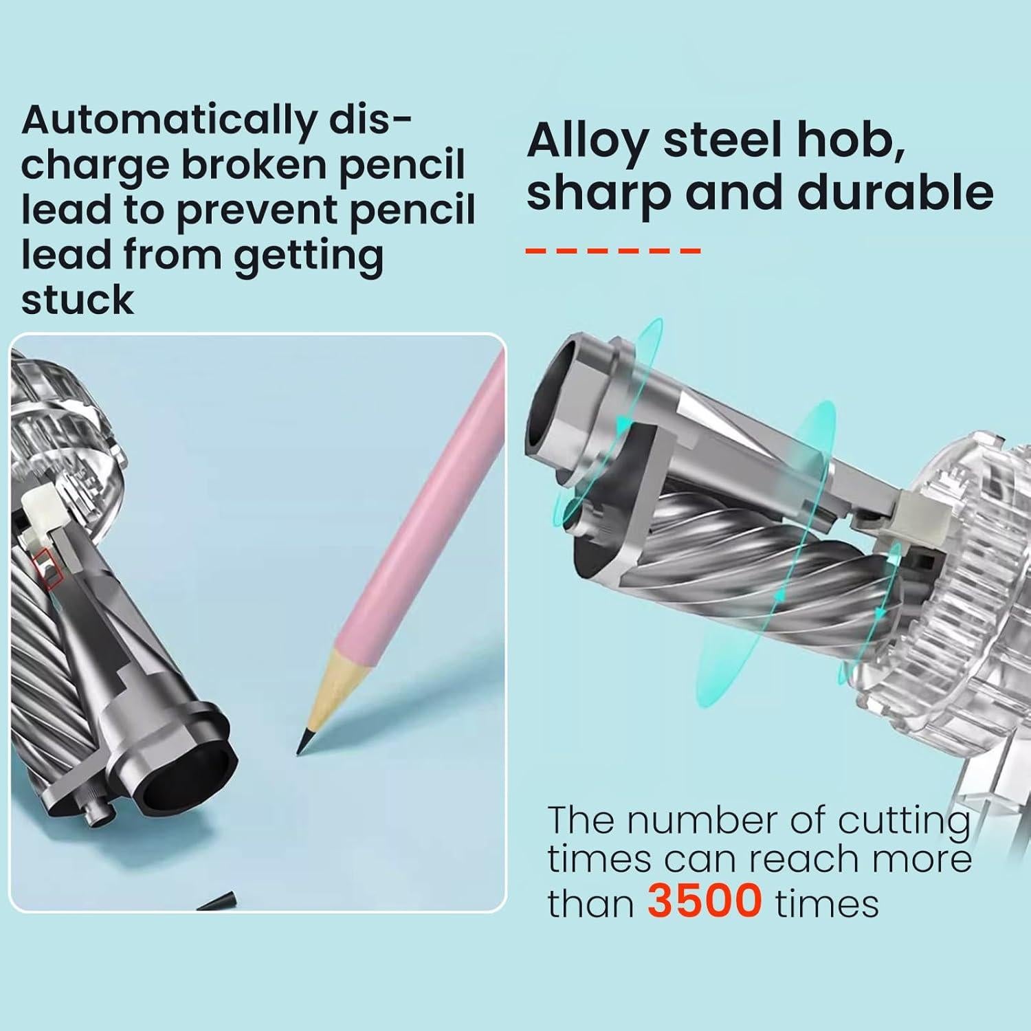 Sacapuntas Manual ZQS X60 Verde para Lápices 6.5-8 mm