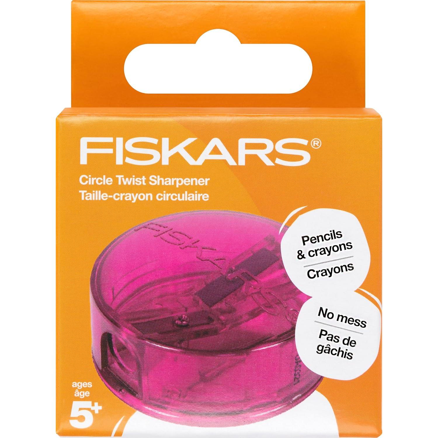 Afilador de Lápiz Fiskars Circle Twist - Colores Variados
