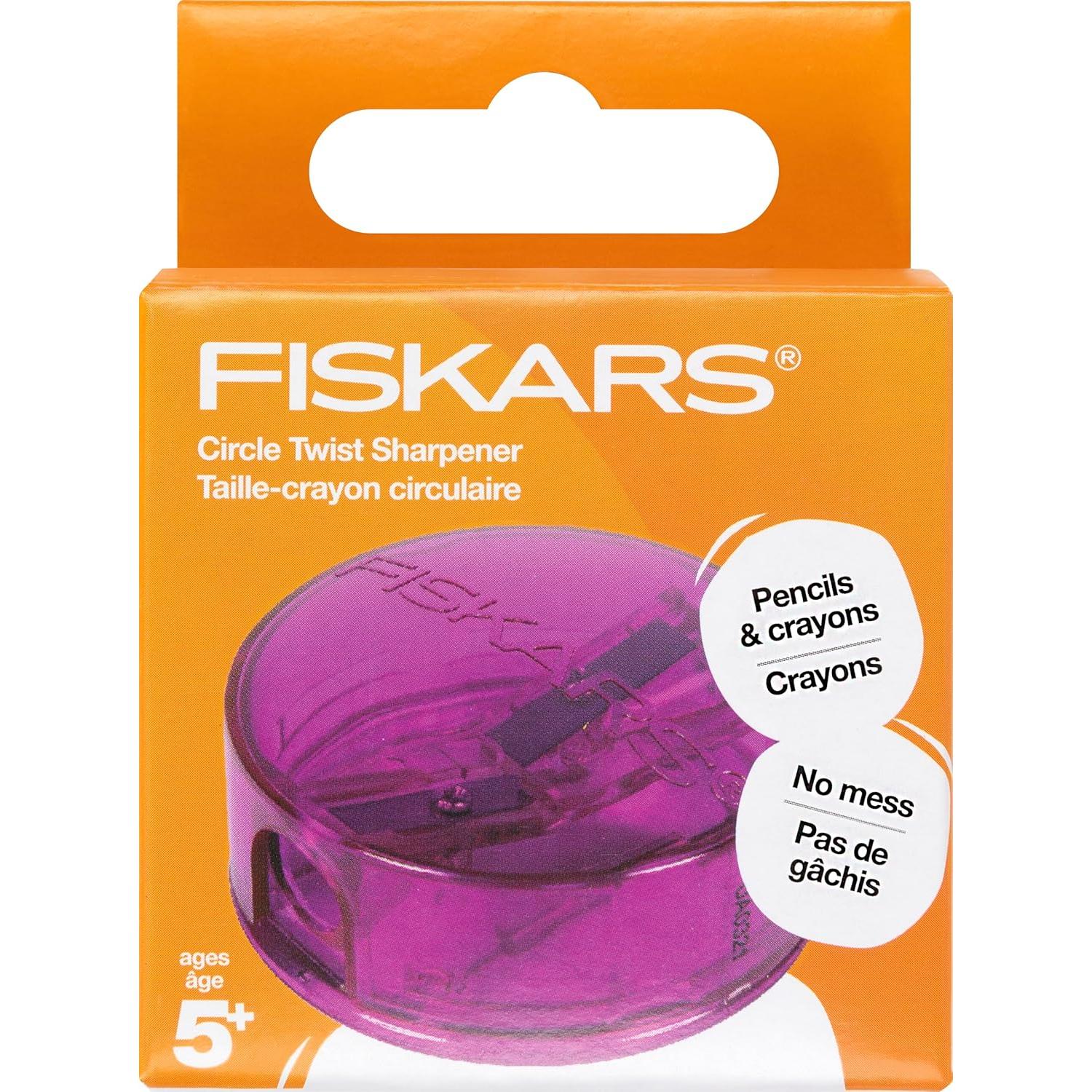 Afilador de Lápiz Fiskars Circle Twist - Colores Variados