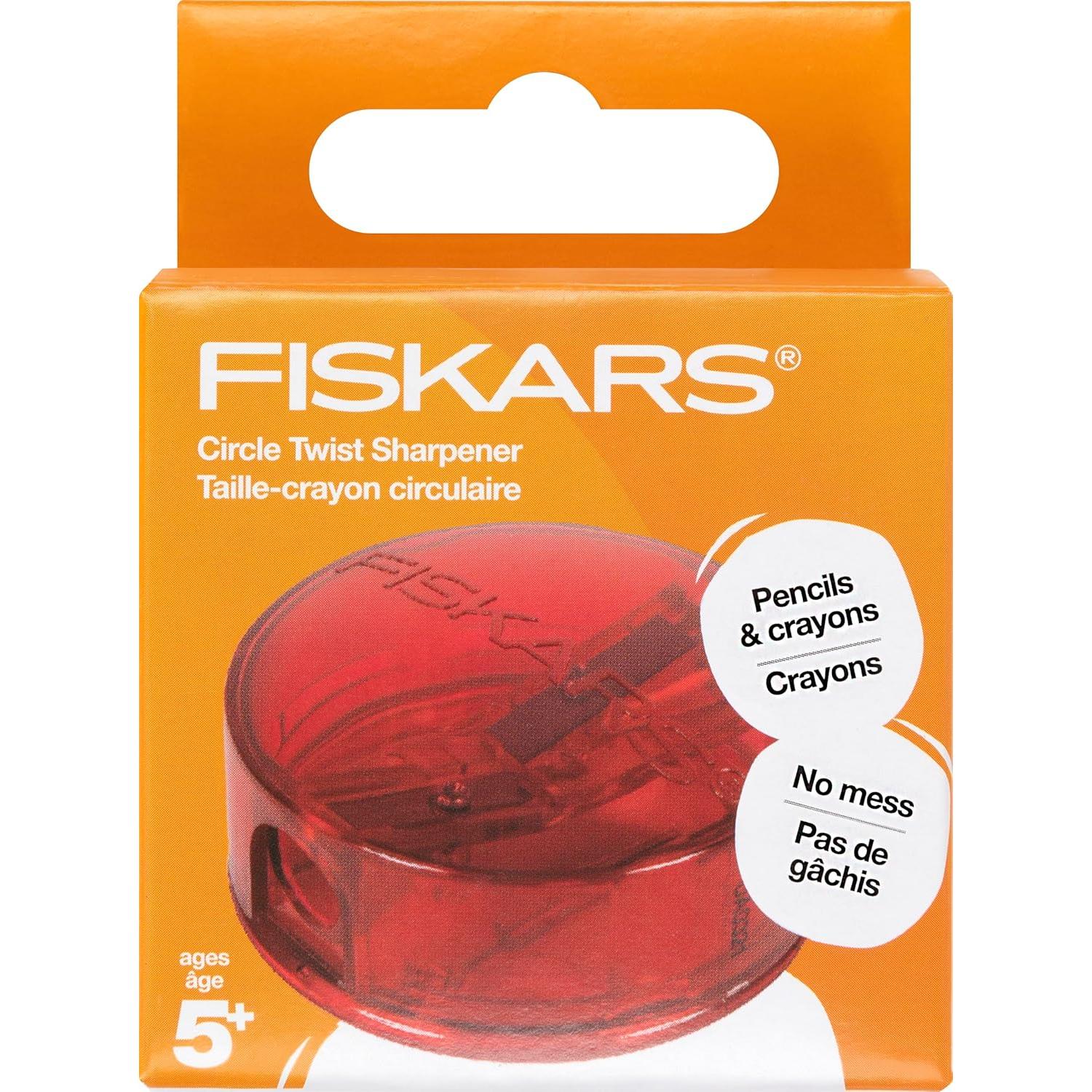 Afilador de Lápiz Fiskars Circle Twist - Colores Variados