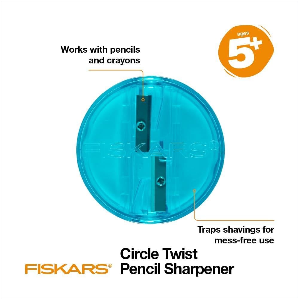 Afilador de Lápiz Fiskars Circle Twist - Colores Variados