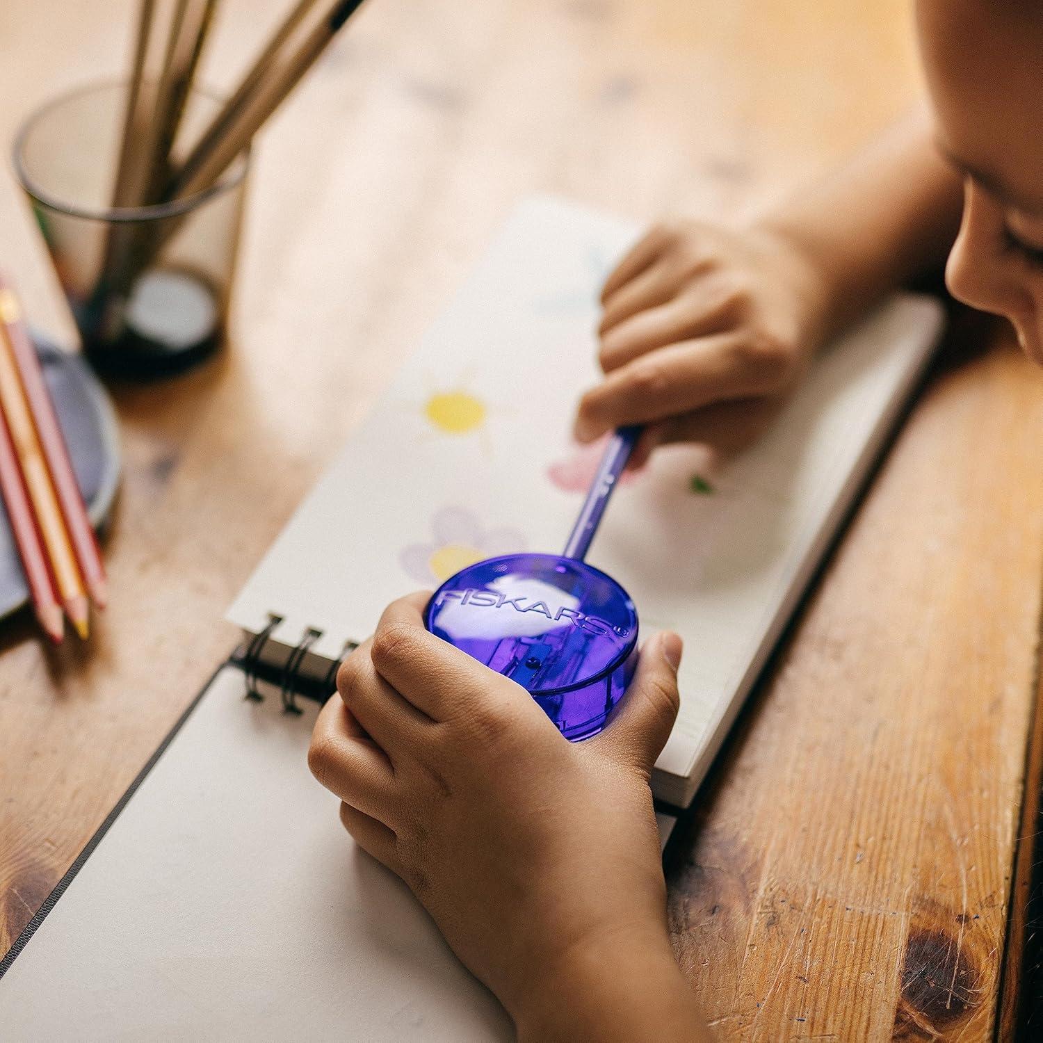 Afilador de Lápiz Fiskars Circle Twist - Colores Variados