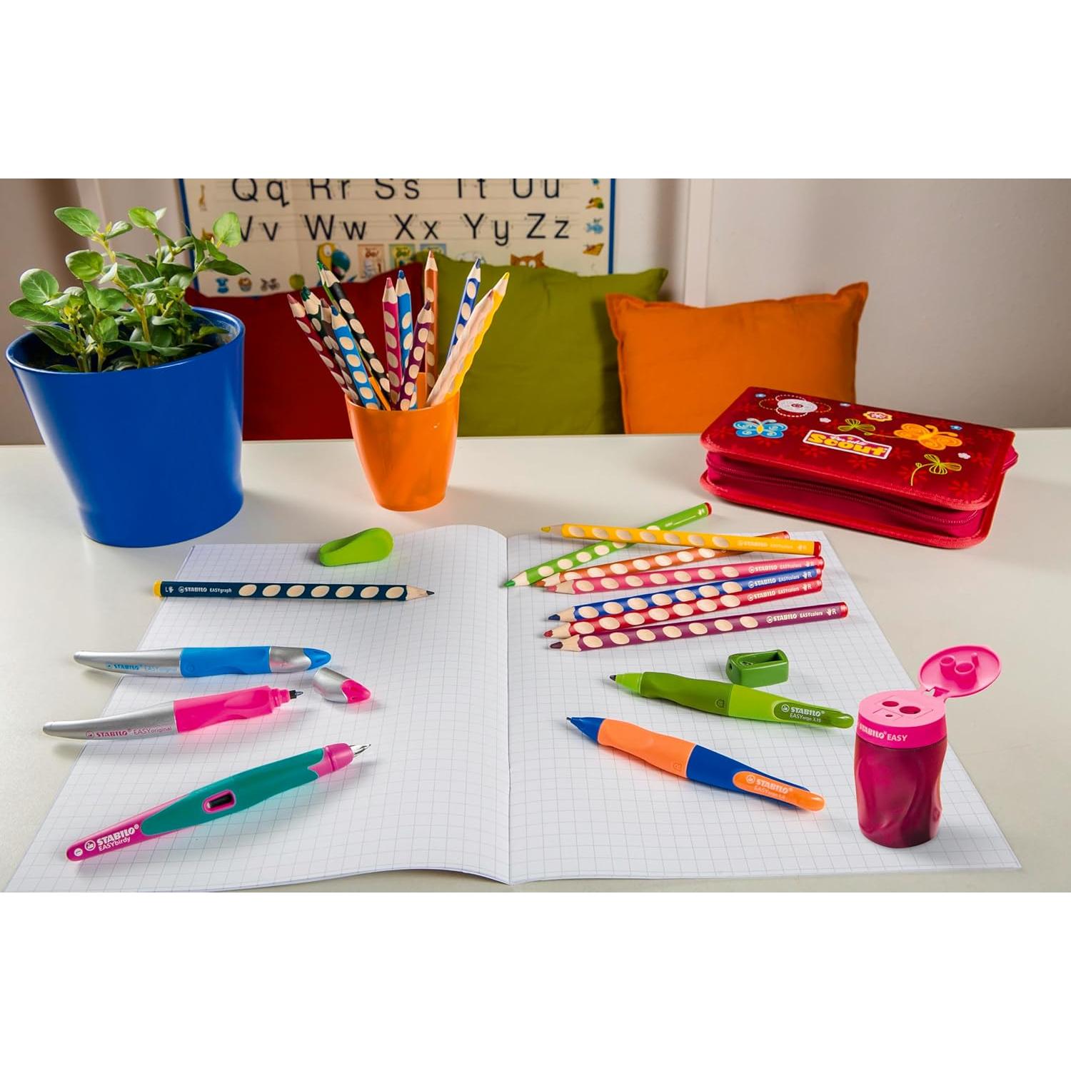 Sacapuntas Ergonómico STABILO EASYsharpener Zurdos Azul