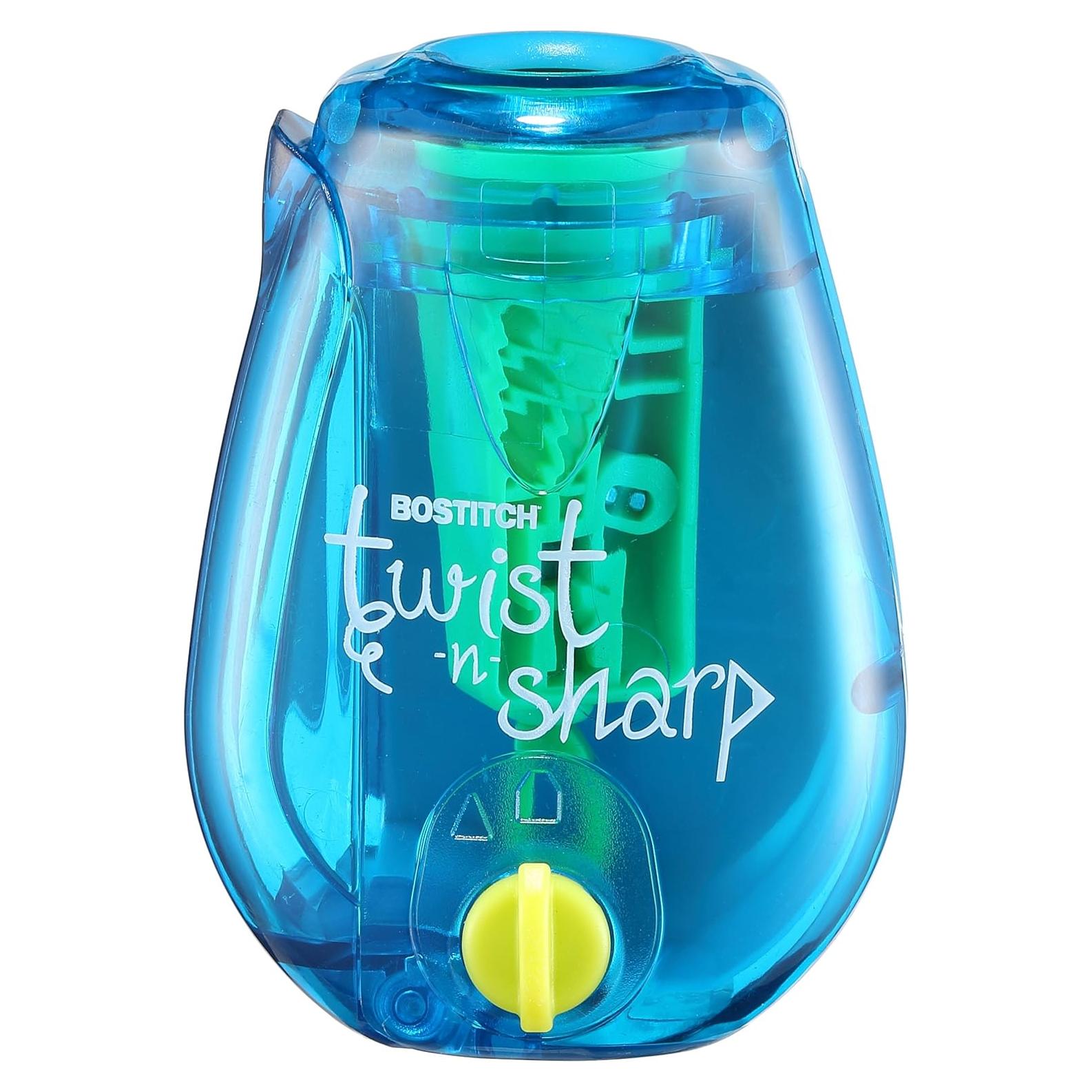 Sacapuntas de Lápiz Bostitch Twist-N-Sharp, Colores Variados