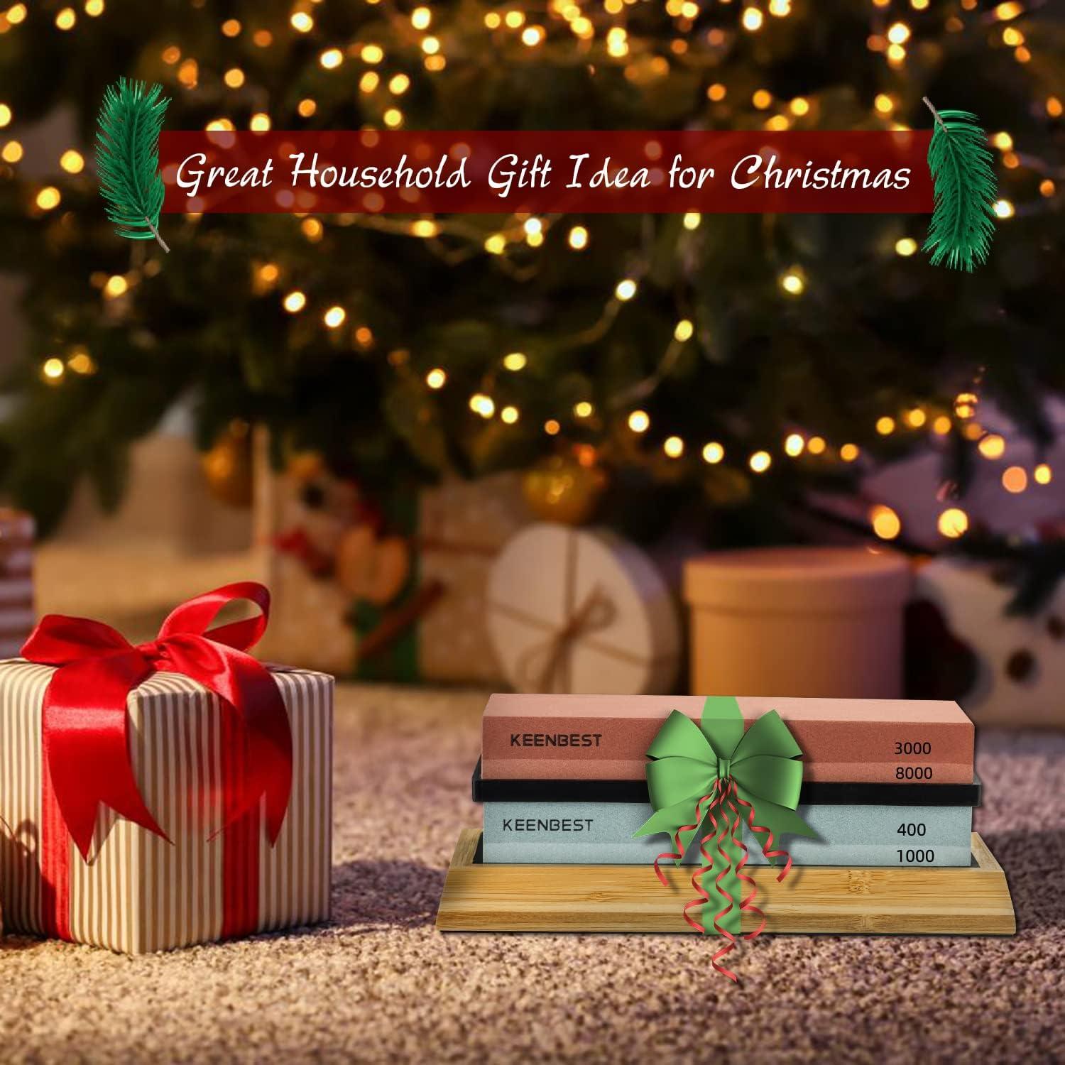 Juego de piedras de afilar KEENBEST 2 lados Grit 400/1000 y 3000/8000