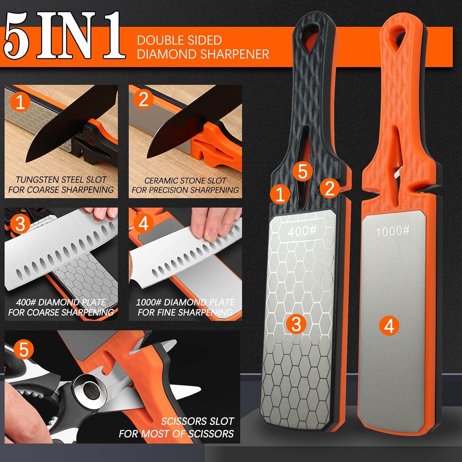 Piedra de Afilar de Diamante Lifeholic 5 en 1 400/1000 Grano