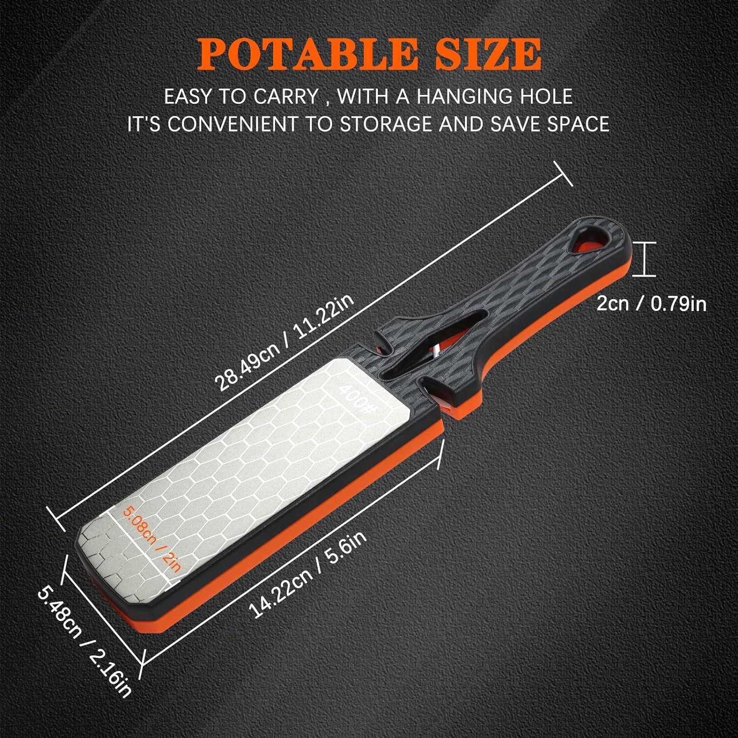 Piedra de Afilar de Diamante Lifeholic 5 en 1 400/1000 Grano