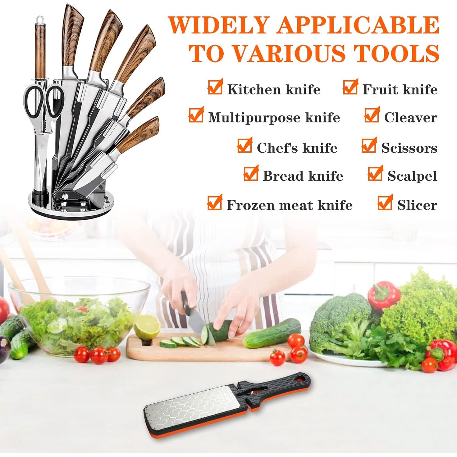 Piedra de Afilar de Diamante Lifeholic 5 en 1 400/1000 Grano