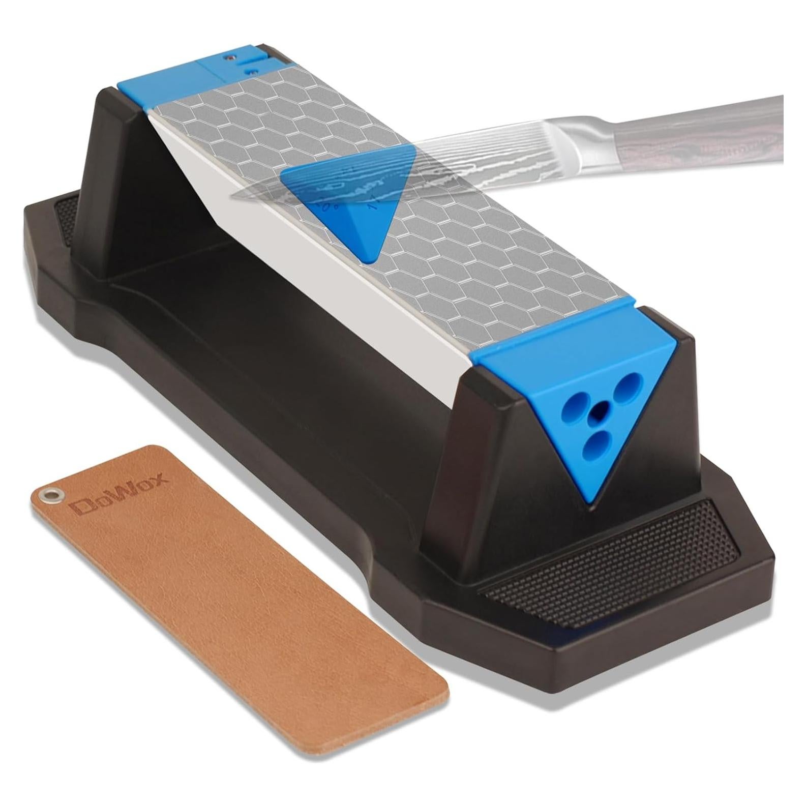 Kit Afilador de Cuchillos DOWOX 4 en 1 con Piedra de Diamante