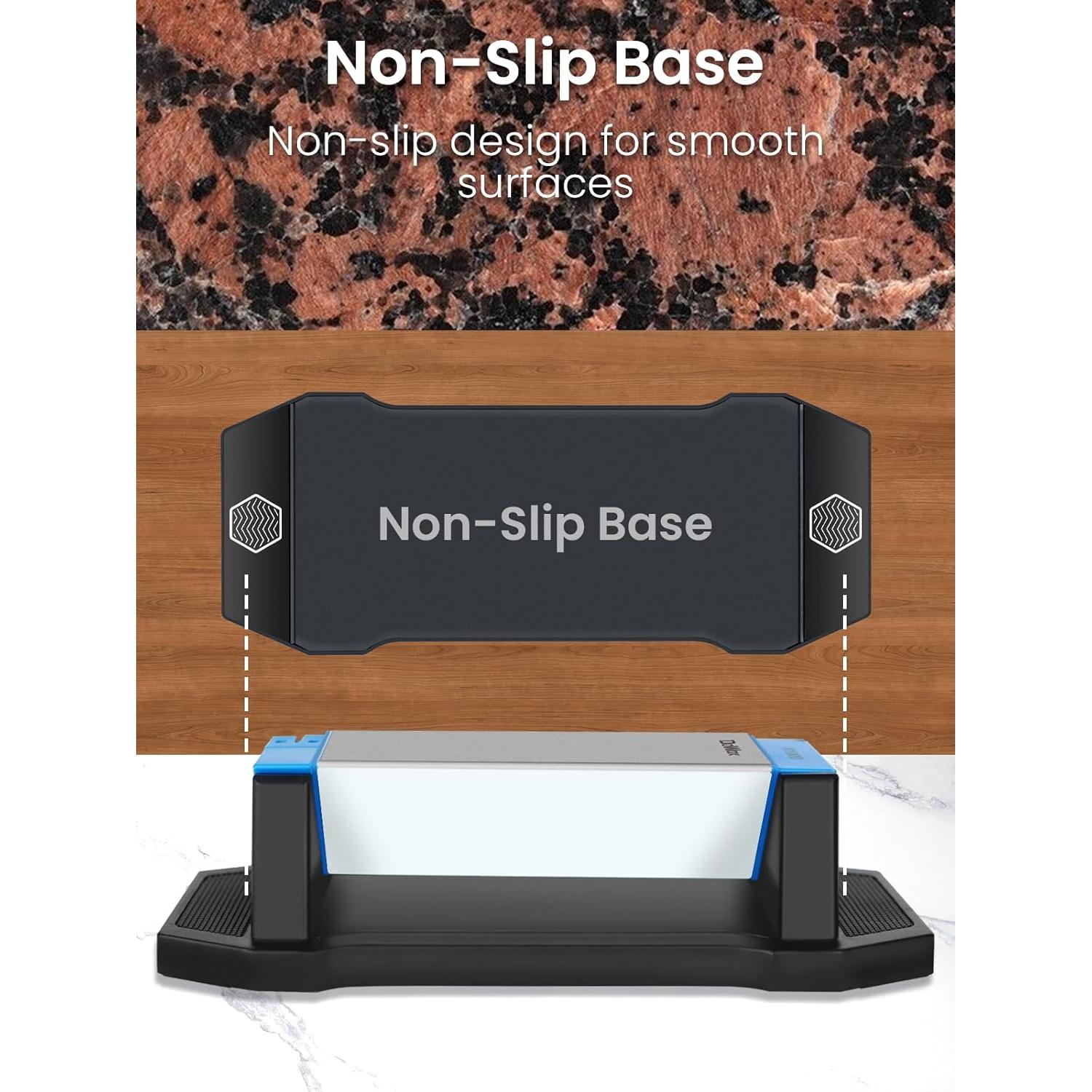 Kit Afilador de Cuchillos DOWOX 4 en 1 con Piedra de Diamante