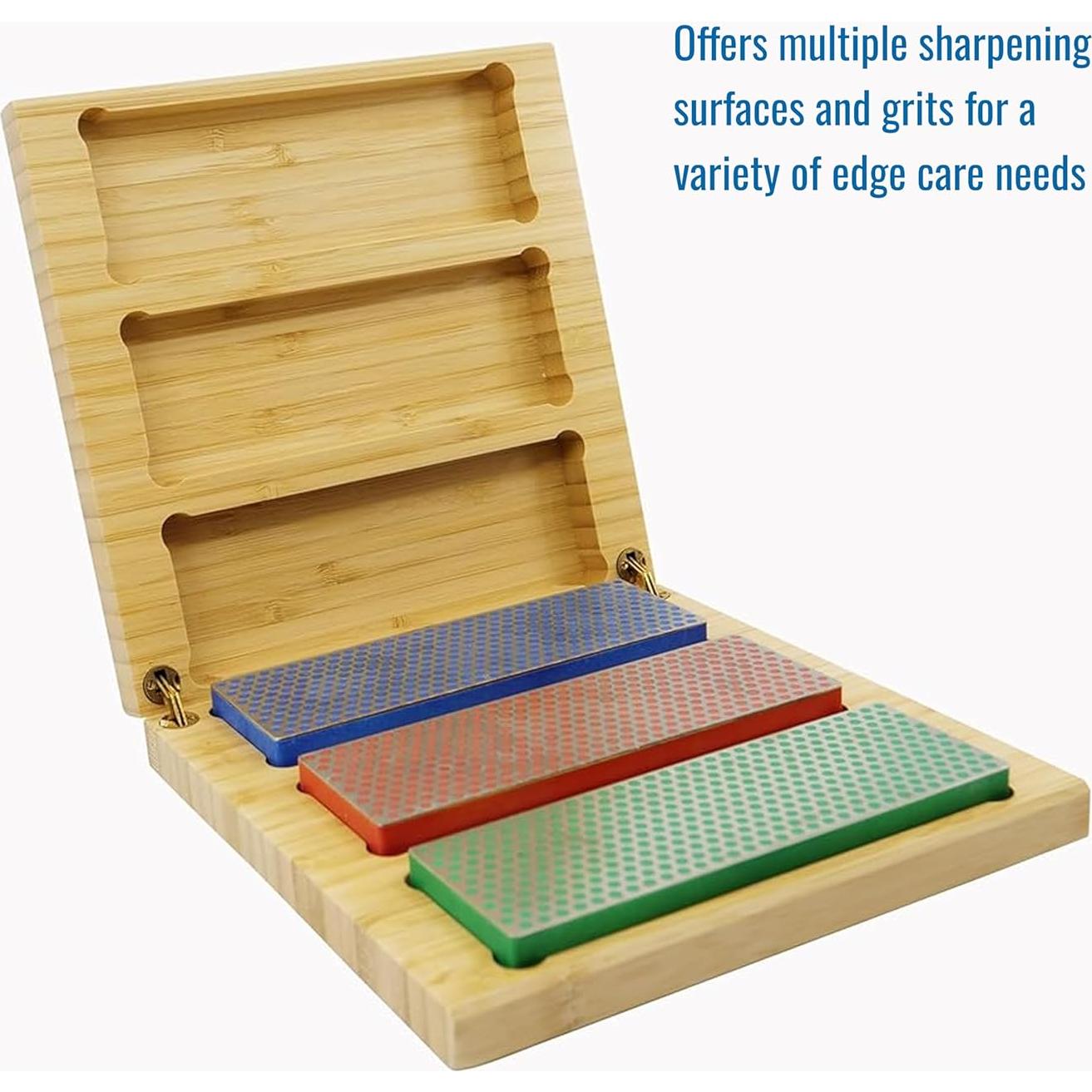 Kit de Afilado de Cuchillos DMT W6EFC con 3 Piedras de 15.24 cm