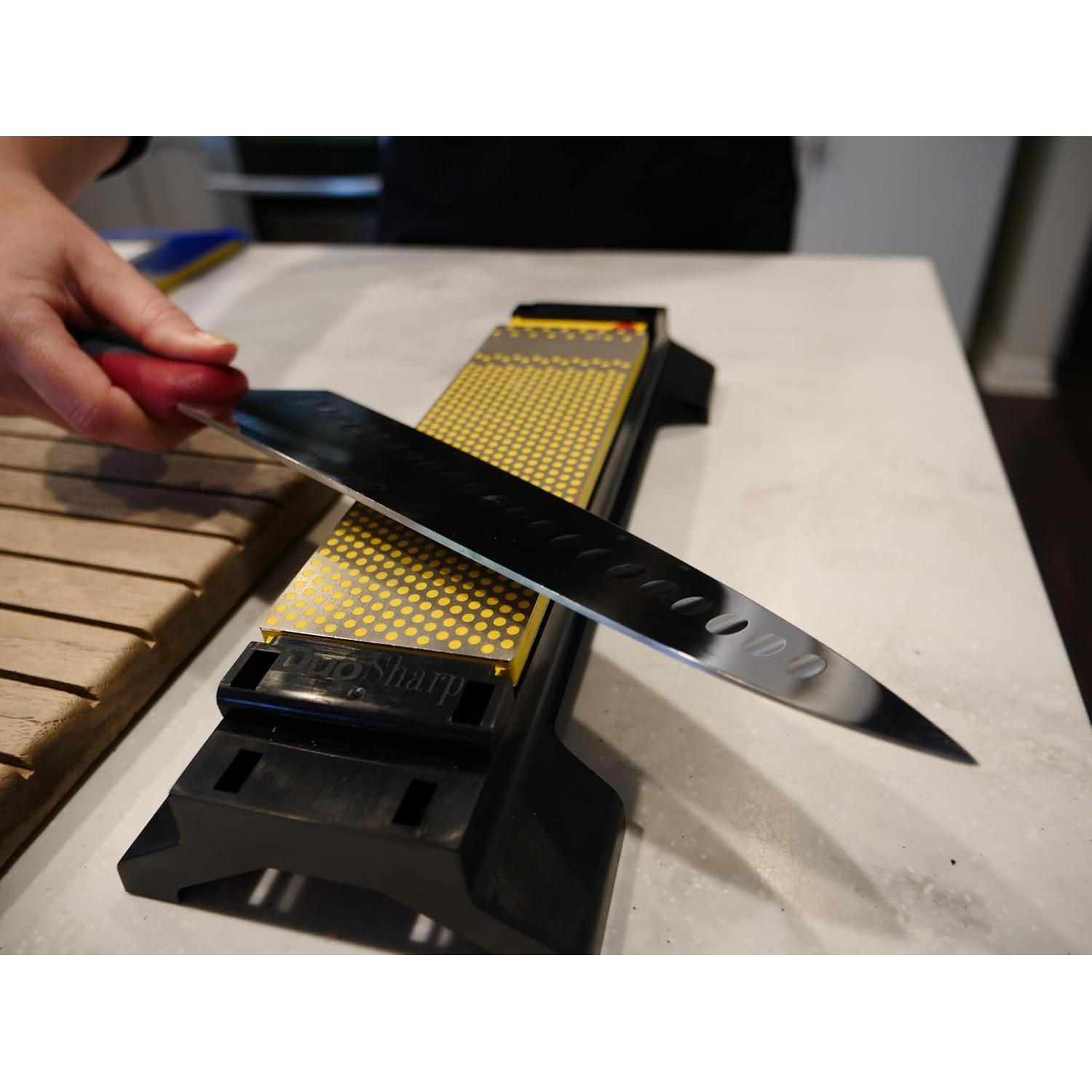 Piedra de Afilado DMT DuoSharp 8" Fino/Grueso con Base