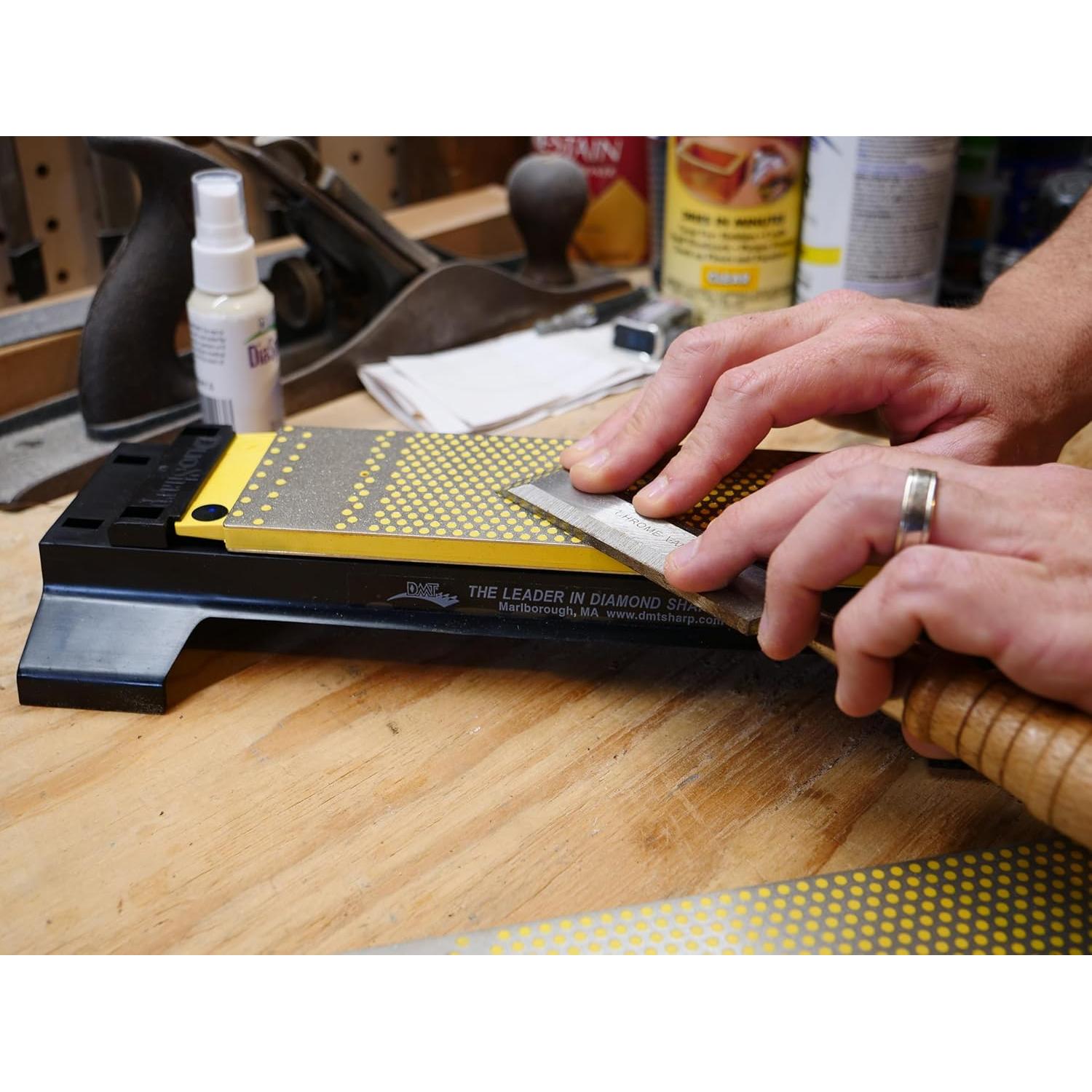 Piedra de Afilado DMT DuoSharp 8" Fino/Grueso con Base