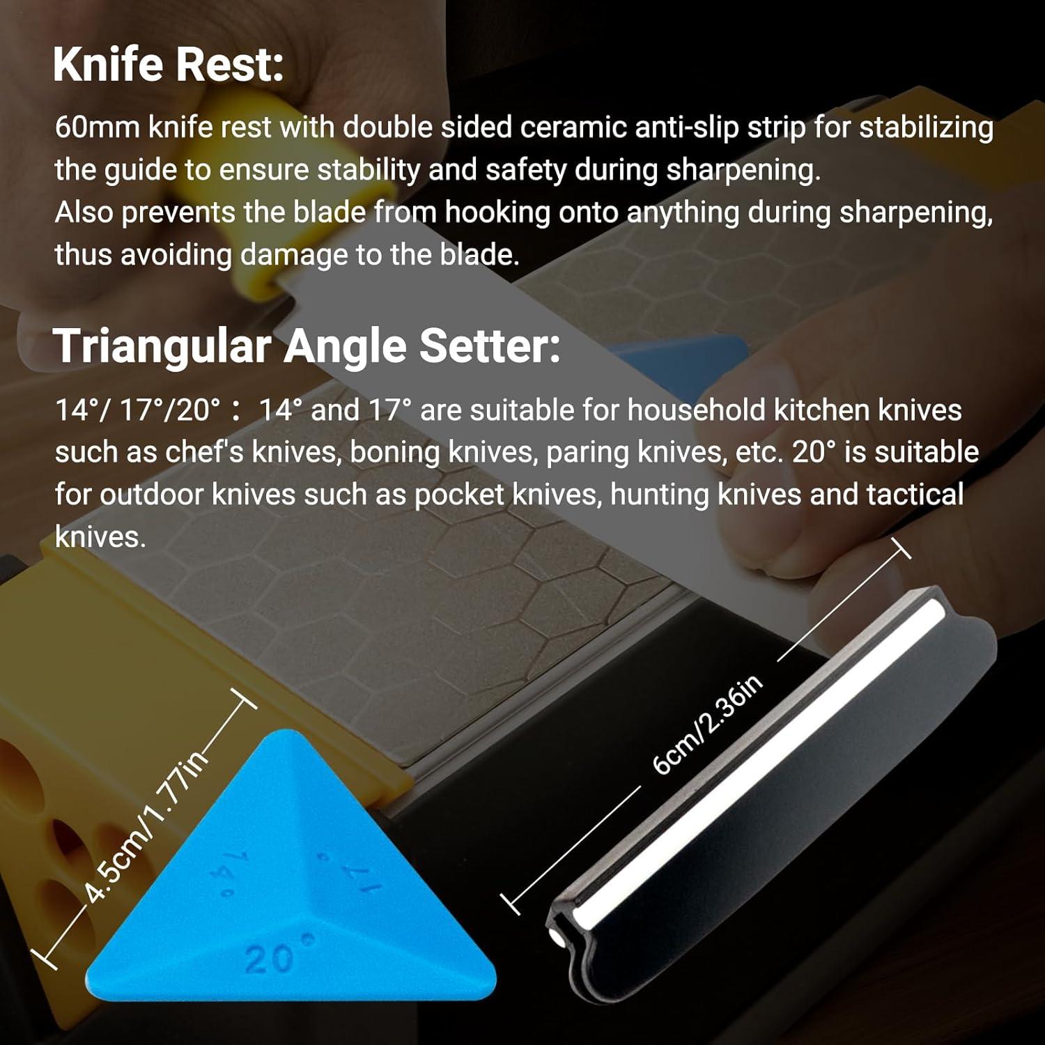 Piedra de Afilar 3 Lados TOOLMAYS Grano 400/1000/8000