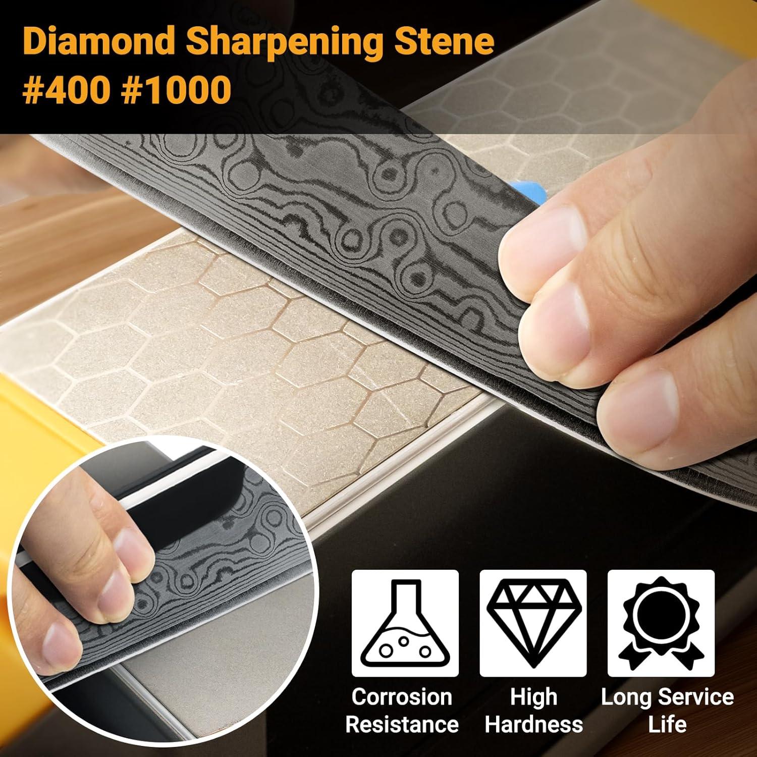 Piedra de Afilar 3 Lados TOOLMAYS Grano 400/1000/8000