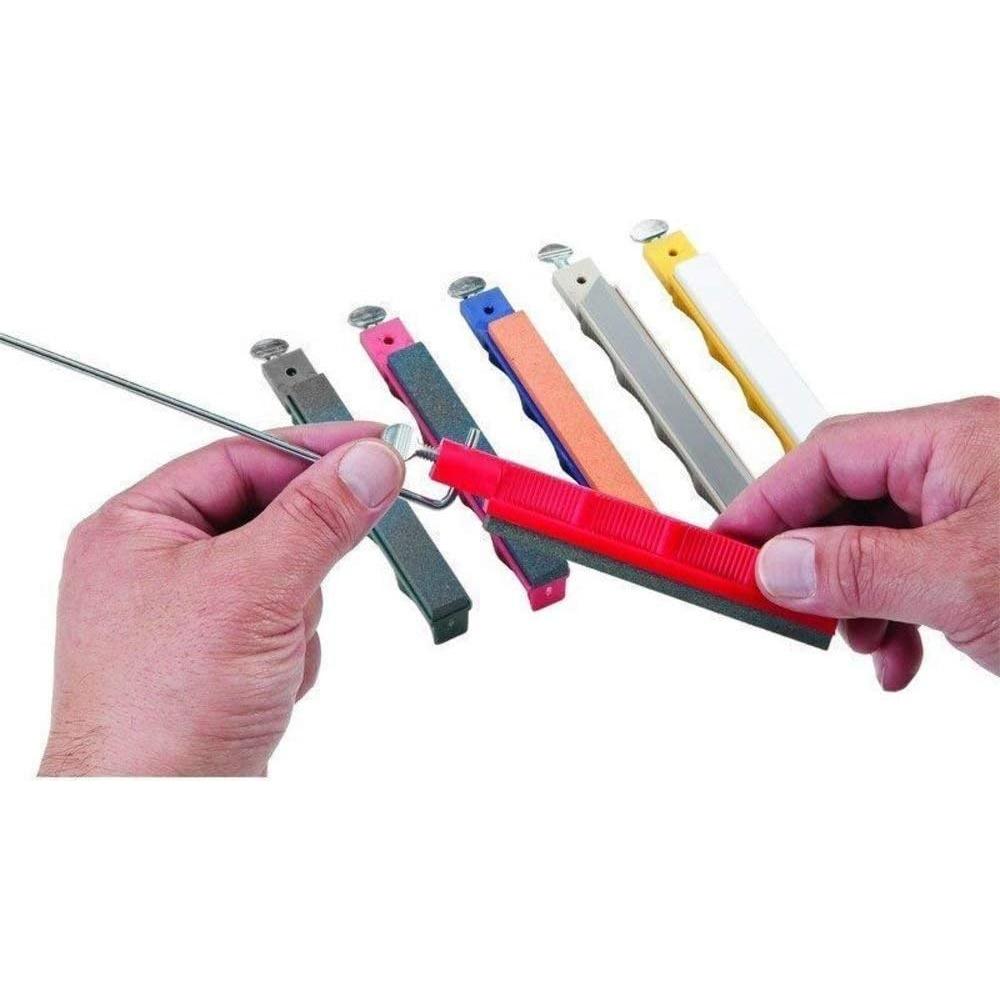 Piedra de afilar ultra fina Lansky S1000 con soporte amarillo