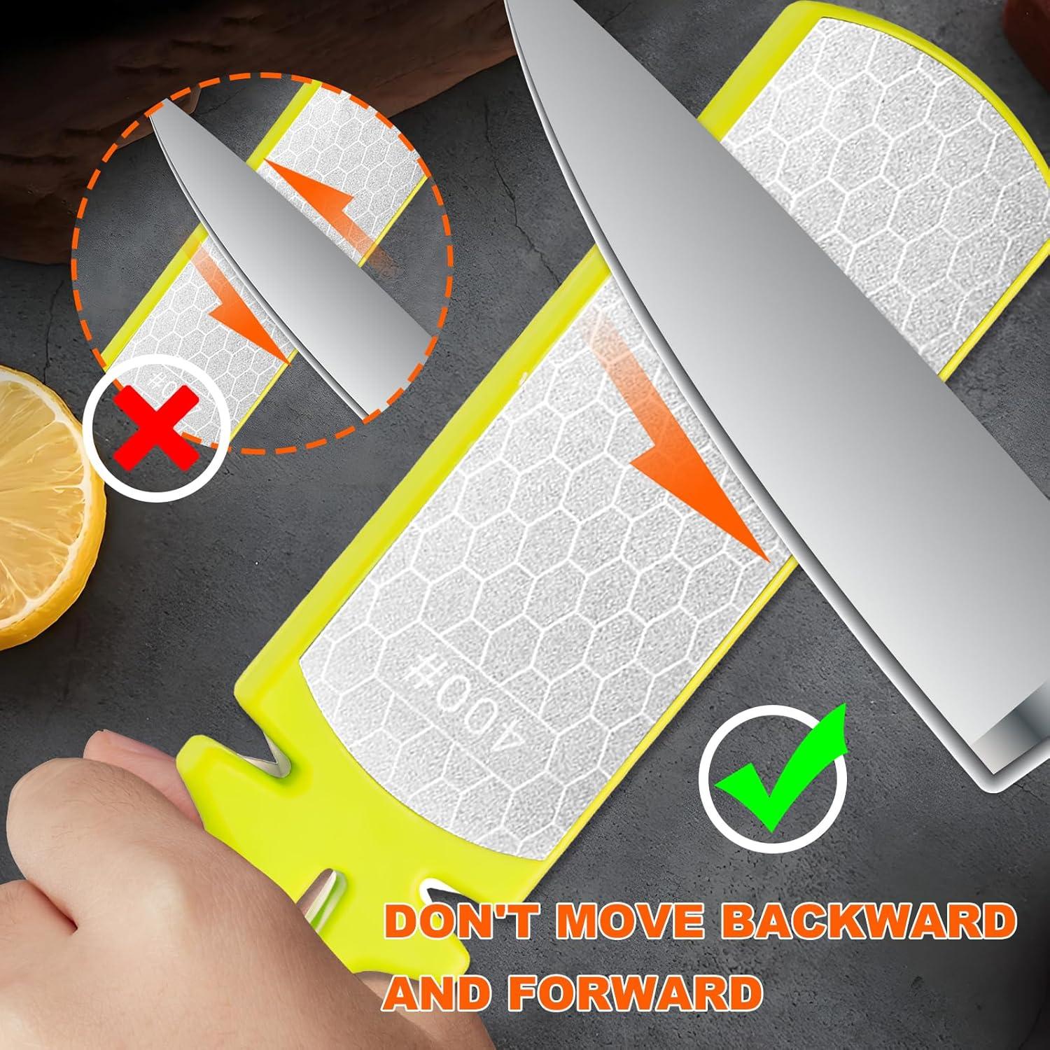 Piedra de Afilar de Diamante 5 en 1 Verde 400/1000 Grano