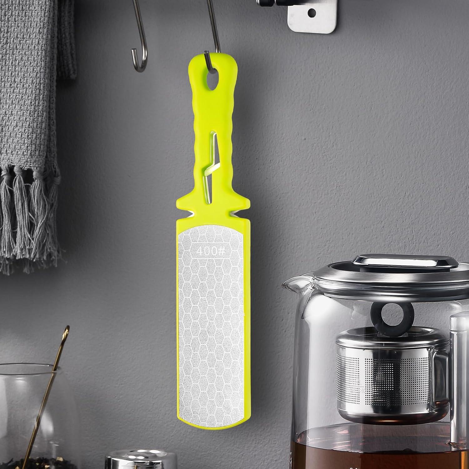 Piedra de Afilar de Diamante 5 en 1 Verde 400/1000 Grano