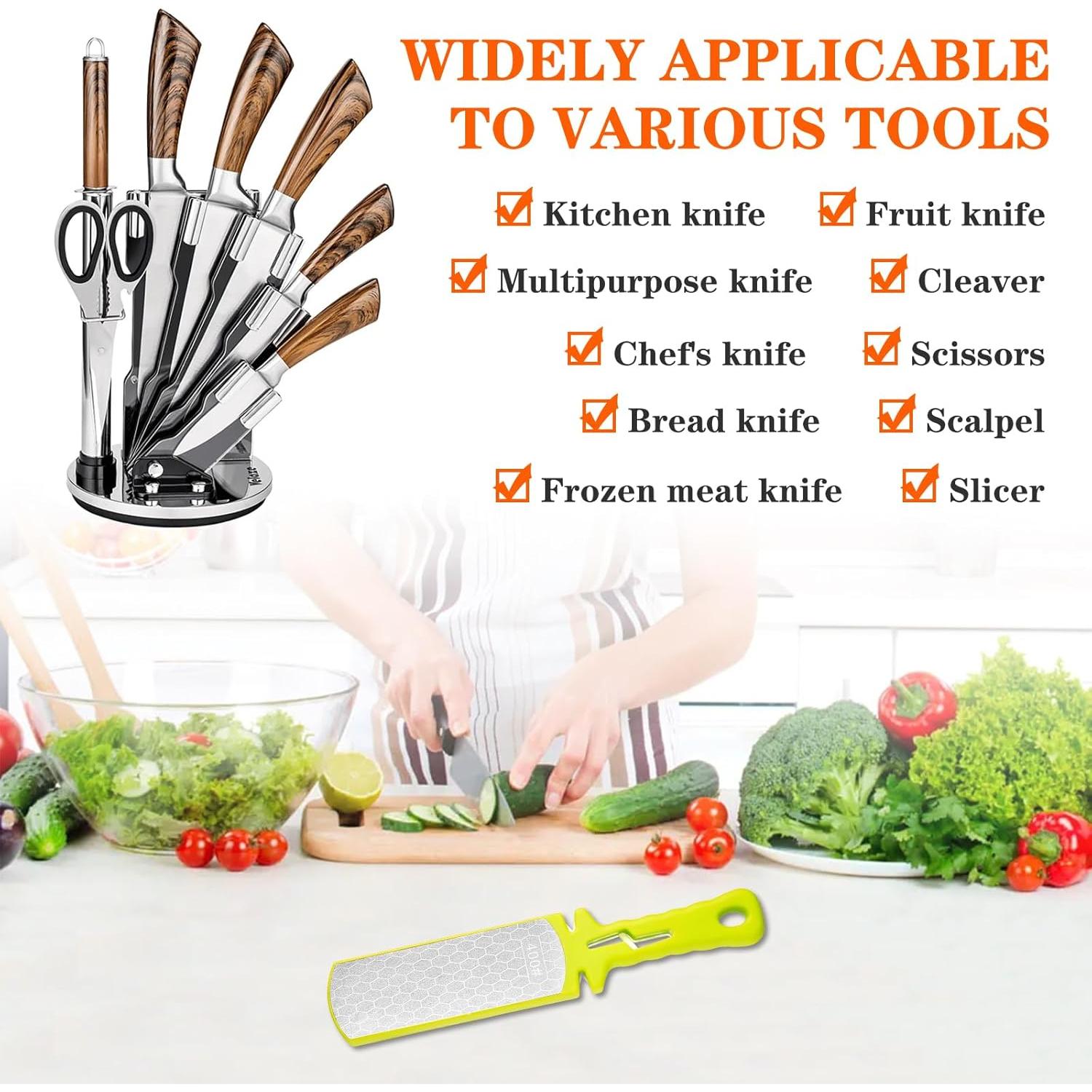 Piedra de Afilar de Diamante 5 en 1 Verde 400/1000 Grano