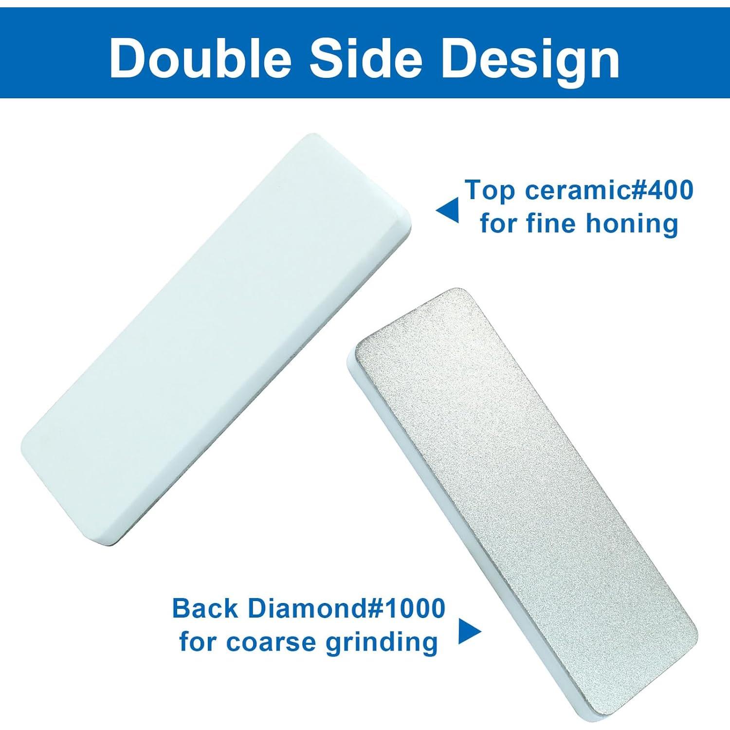 Afilador de Cuchillos Jiozermi Doble Cara 400/1000 Grano Portátil