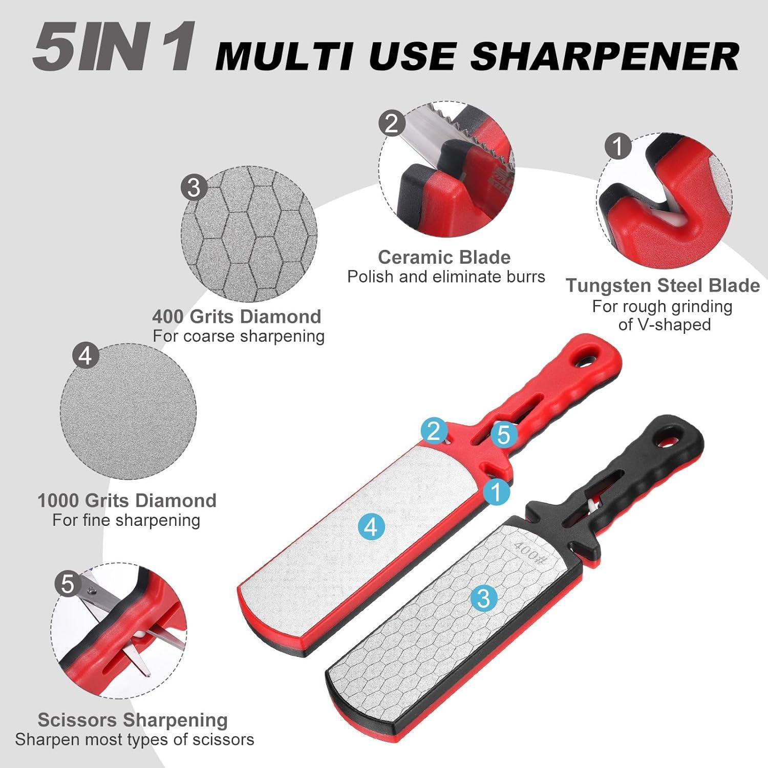 Piedra de Afilar de Diamante uxcell 400/1000 Grit 28.5cm