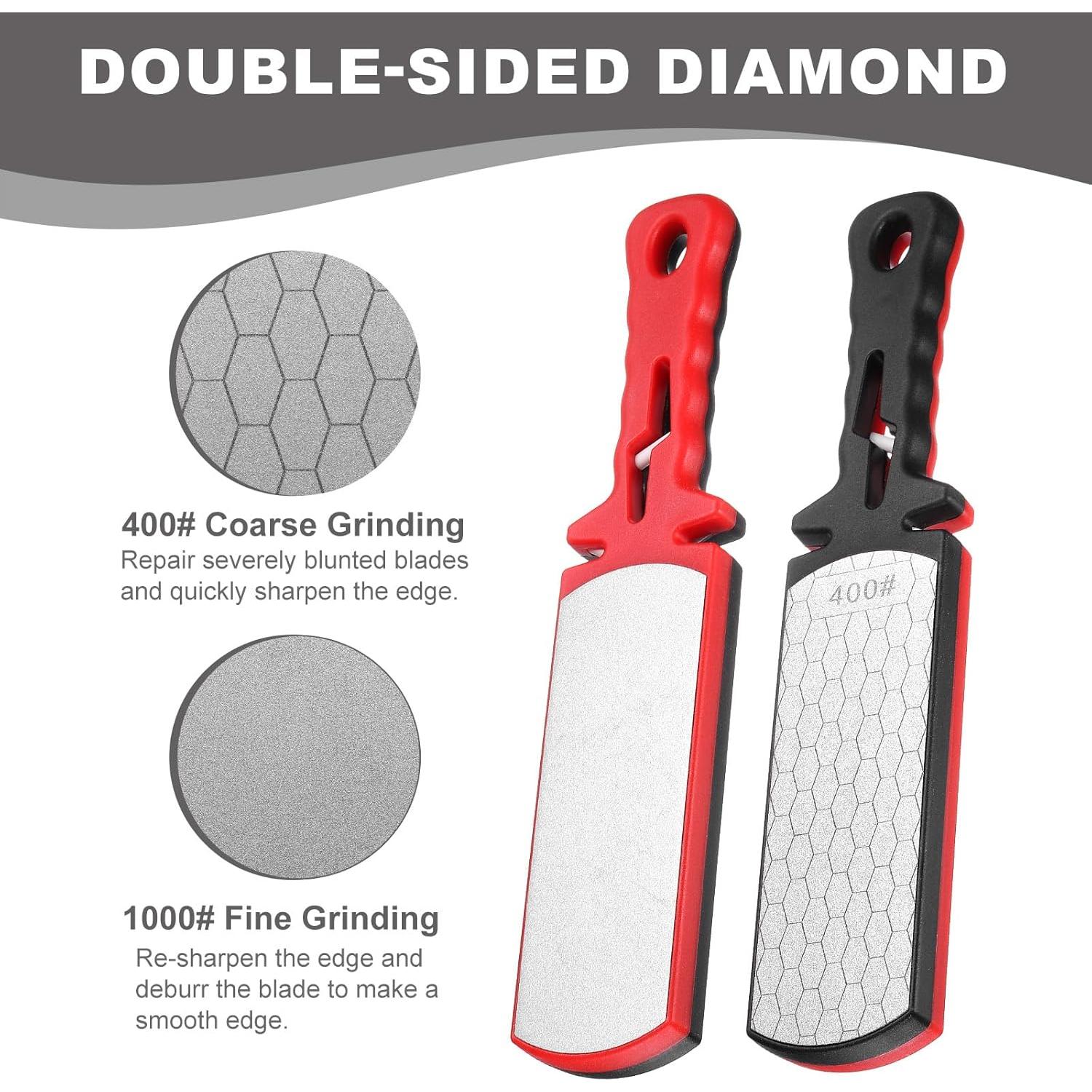 Piedra de Afilar de Diamante uxcell 400/1000 Grit 28.5cm