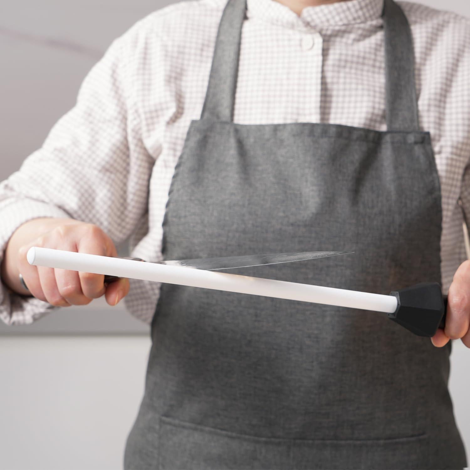 Afilador de Cuchillos Cerámico Sharpeak 17.5" con Guías