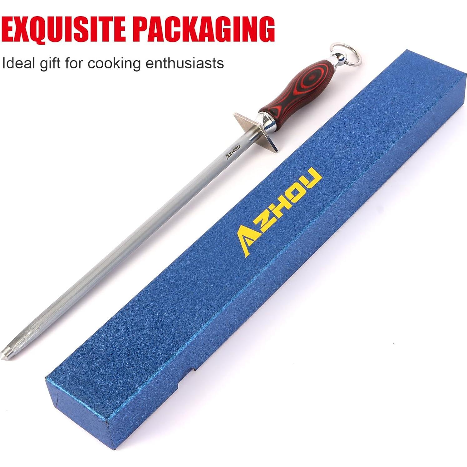 Varilla de Afilado Fina Azhou 30.48 cm Acero al Carbono