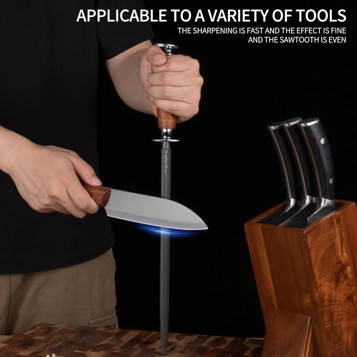 Afilador de Cuchillos ELephas Plus 30.48 cm Acero Alto Carbono