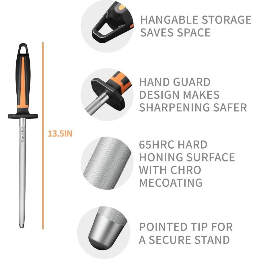 Varilla de Afilado Acero Alto Carbono Genérico 20.32 cm