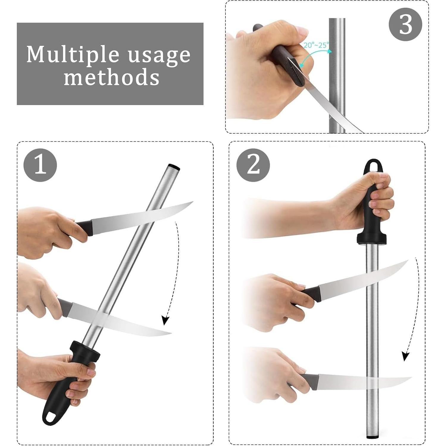 Varilla de Afilado de Diamante FICARTS 30 cm Profesional