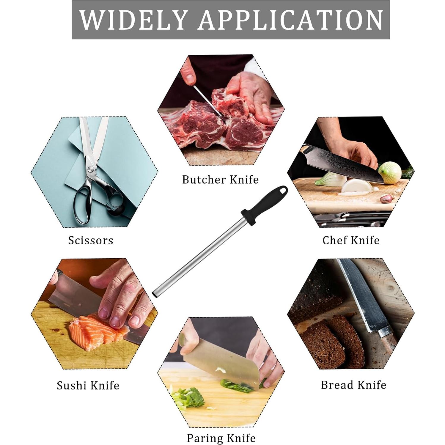 Varilla de Afilado de Diamante FICARTS 30 cm Profesional