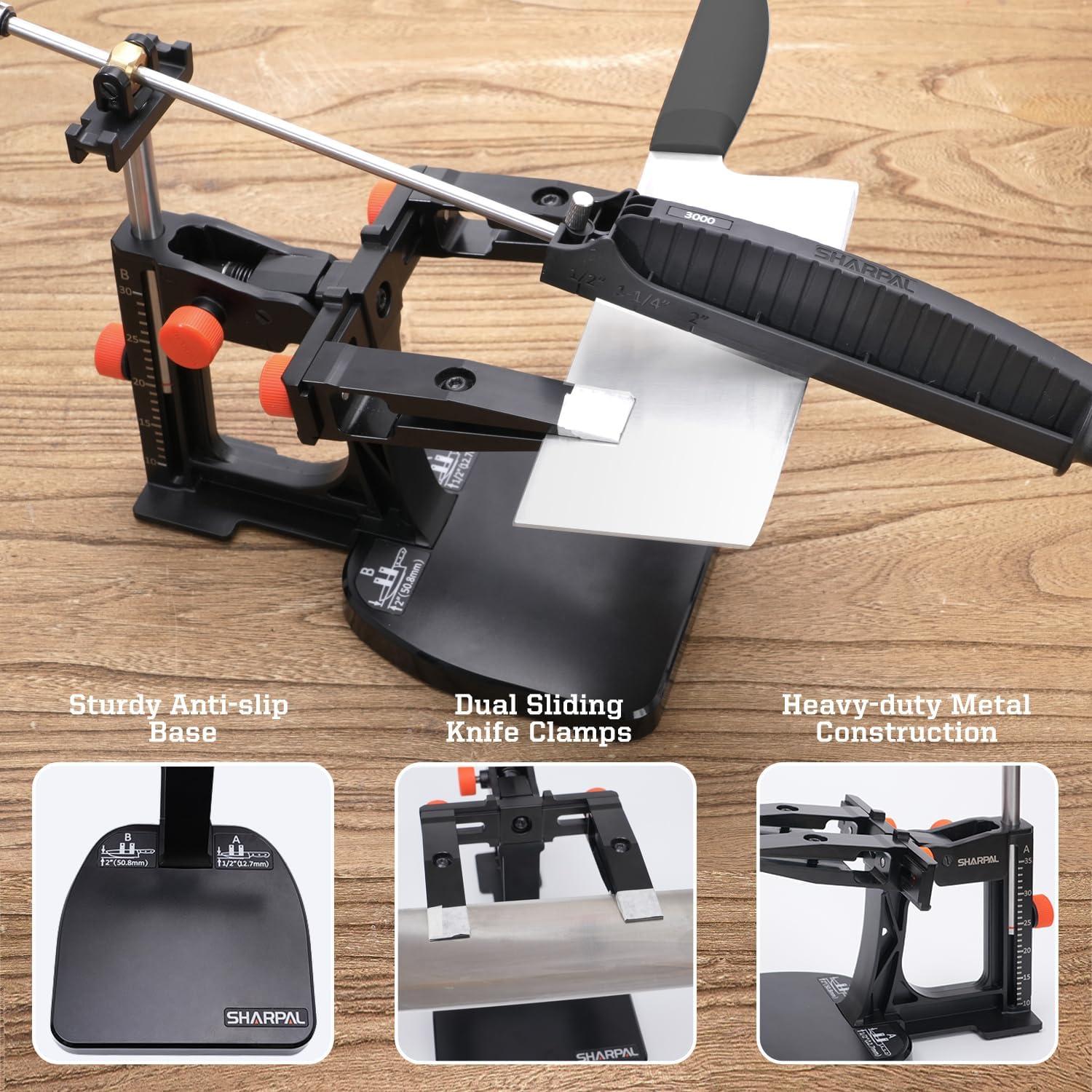 Afilador de Cuchillos SHARPAL 202H con 7 Placas Abrasivas