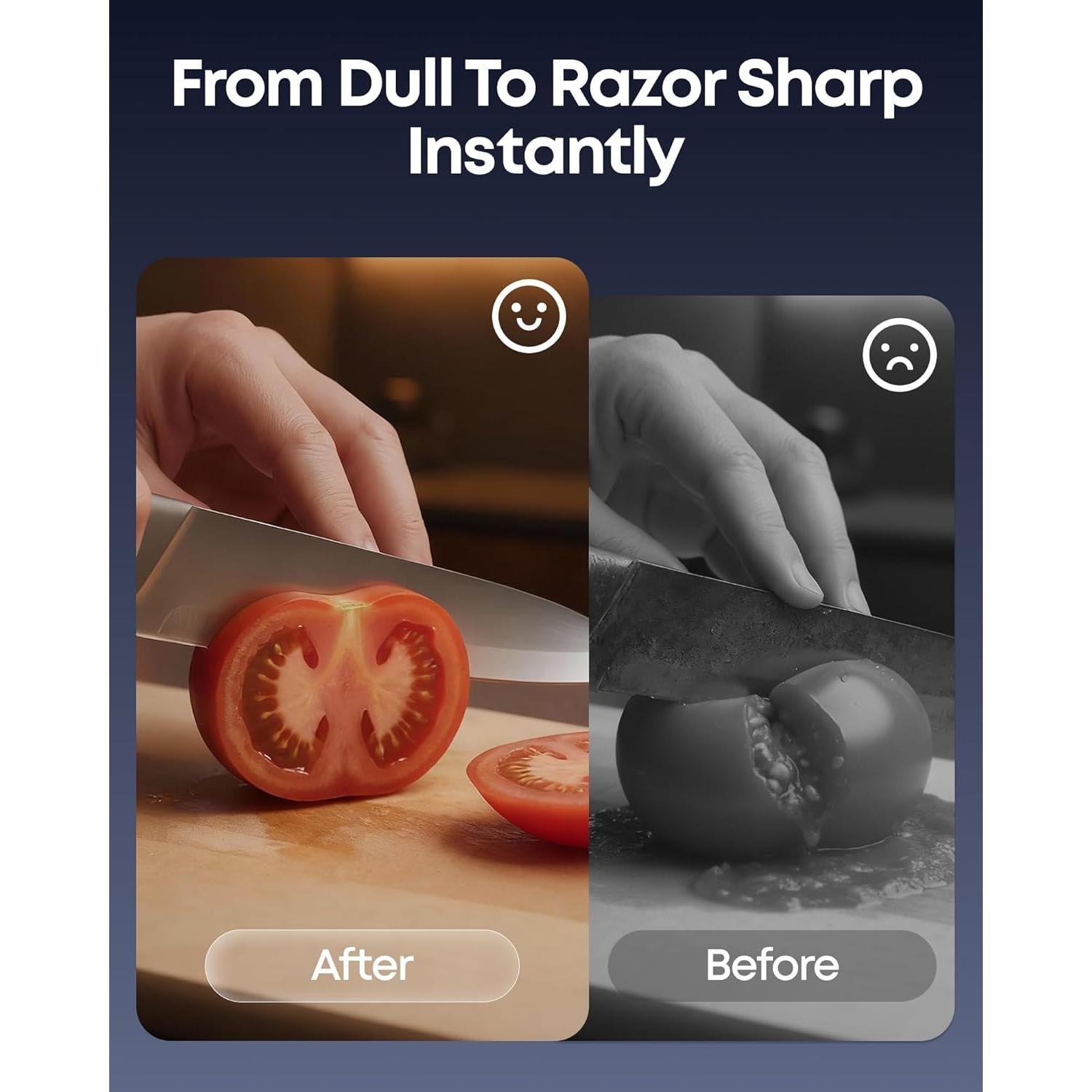 Afilador de cuchillos eléctrico Anylot 3 etapas diamante 20°