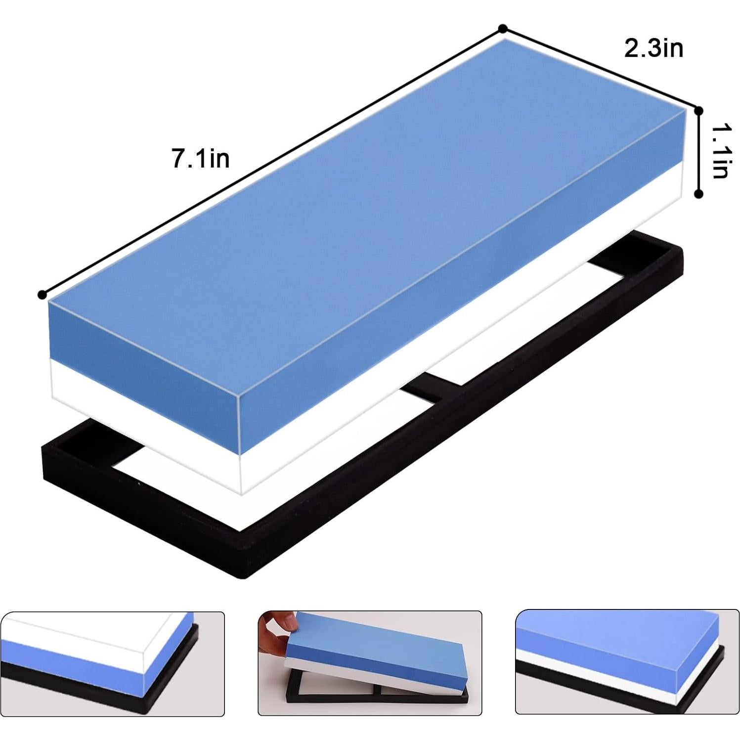 Kit de Afilador de Piedra de Agua BVCASA 1000/3000 Grano