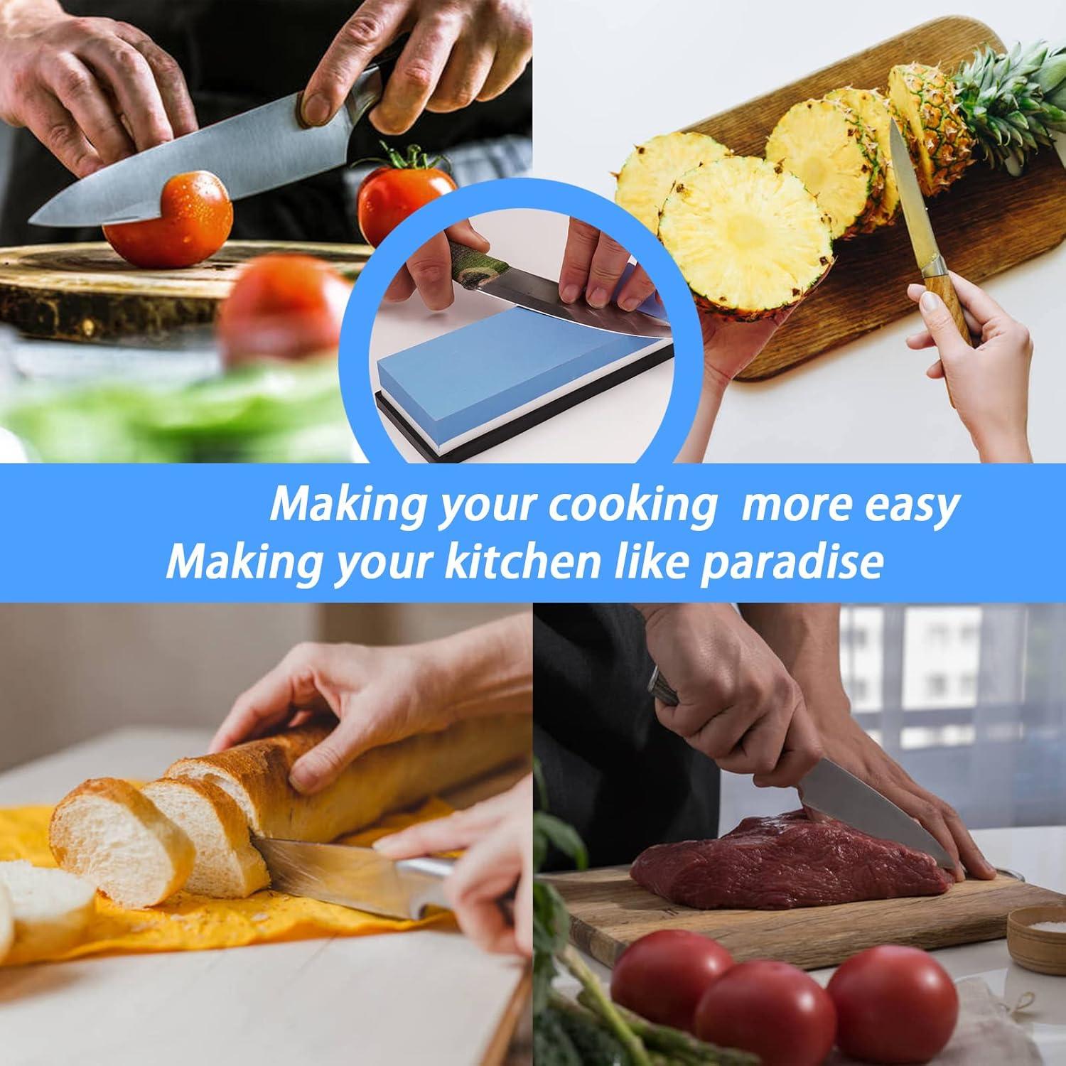 Kit de Afilador de Piedra de Agua BVCASA 1000/3000 Grano