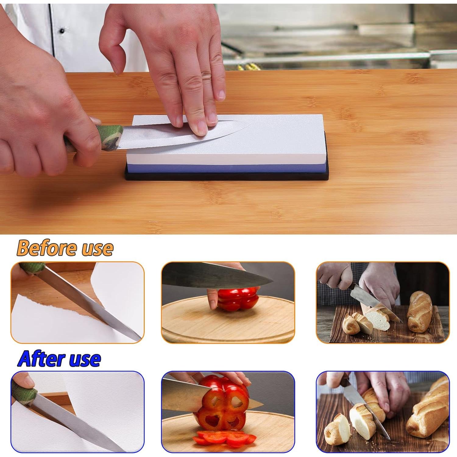 Kit de Afilador de Piedra de Agua BVCASA 1000/3000 Grano