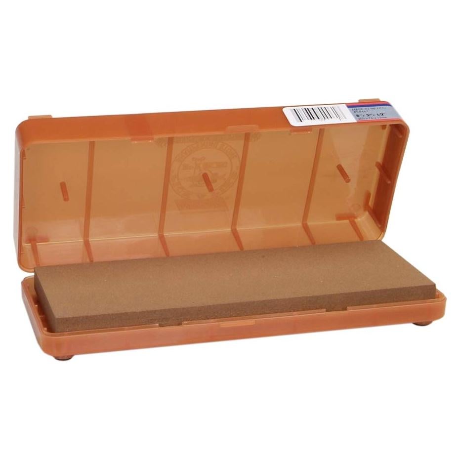 Piedra de afilar Norton India 20.32x7.62cm grano medio con aceite