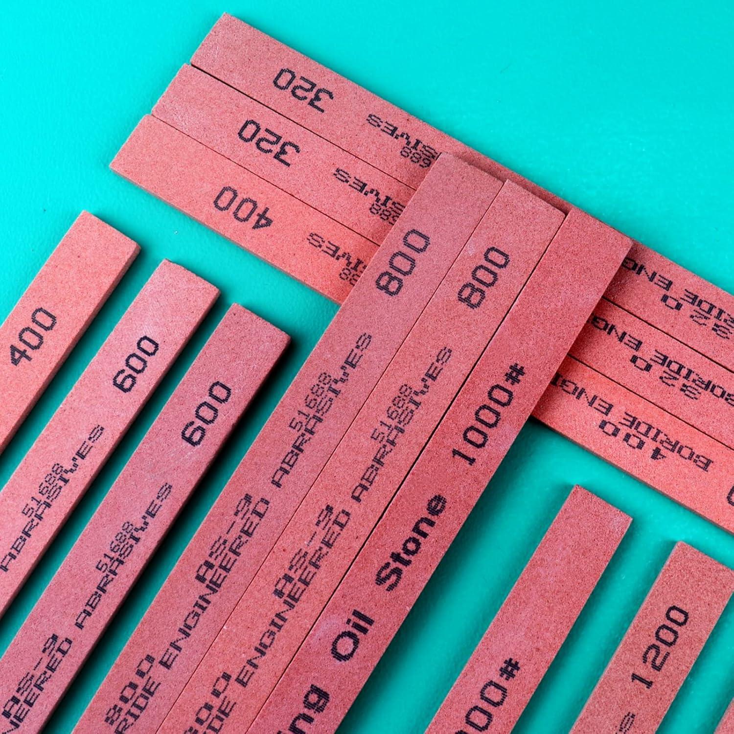 Juego de 12 Piedras de Afilado Corindón Blanco CBRIGHT